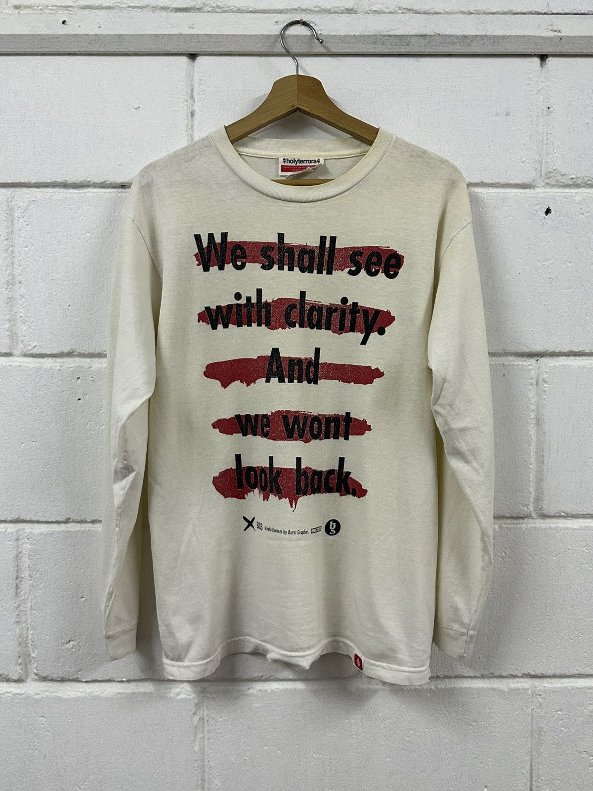 Japanese Brand Vintage 1990 Holyterrors Japan By Burst Graphic L/S Tee Size US M / EU 48-50 / 2 - 3 Thumbnail