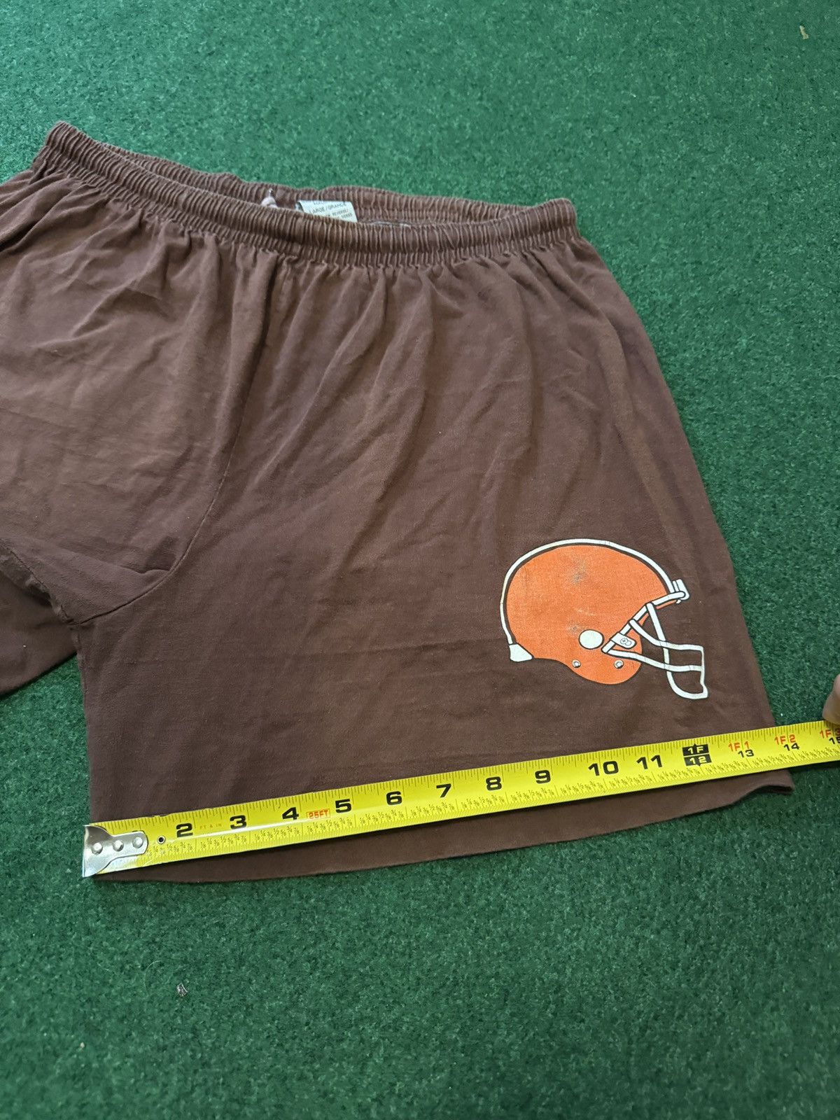 NFL Vintage 90s Cleveland Browns M/L Drawstring Cotton Shorts Size US 30 / EU 46 - 6 Thumbnail