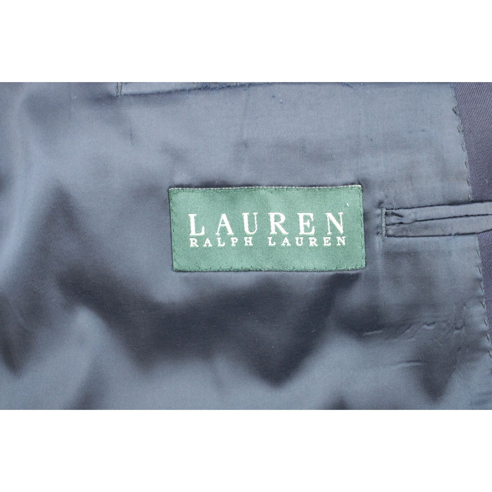 Lauren Ralph Lauren Lauren Ralph Lauren Blazer Mens 44L Navy Blue 100% Wool Size 44L - 5 Thumbnail