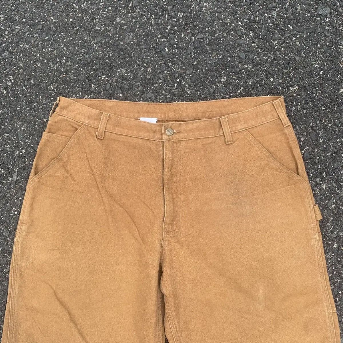 Carhartt CARHARTT TROUSERS DUCK CANVAS WORK WEAR CARPENTER PANTS Size US 39 - 2 Thumbnail