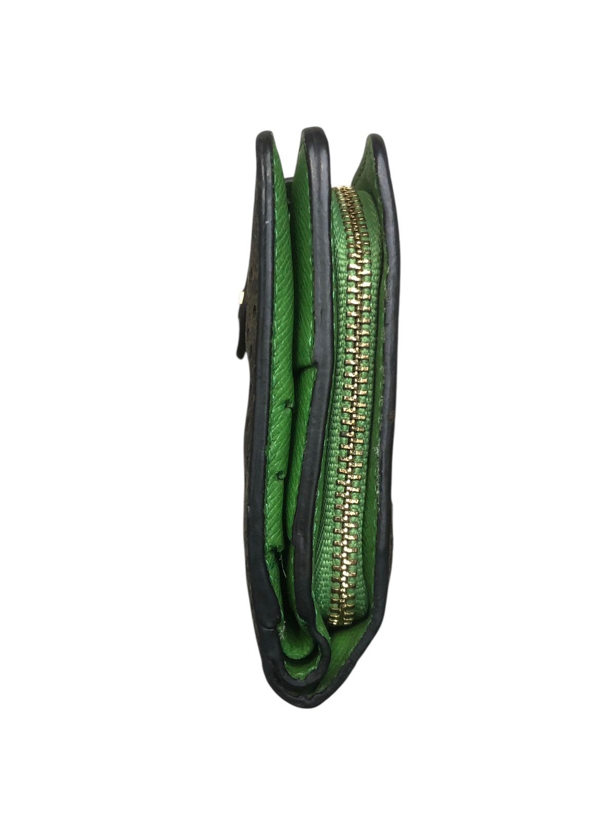 Louis Vuitton 🔥LOUIS VUITTON Monogram Perforated Zip Wallet Green M95218 Size ONE SIZE - 13 Thumbnail