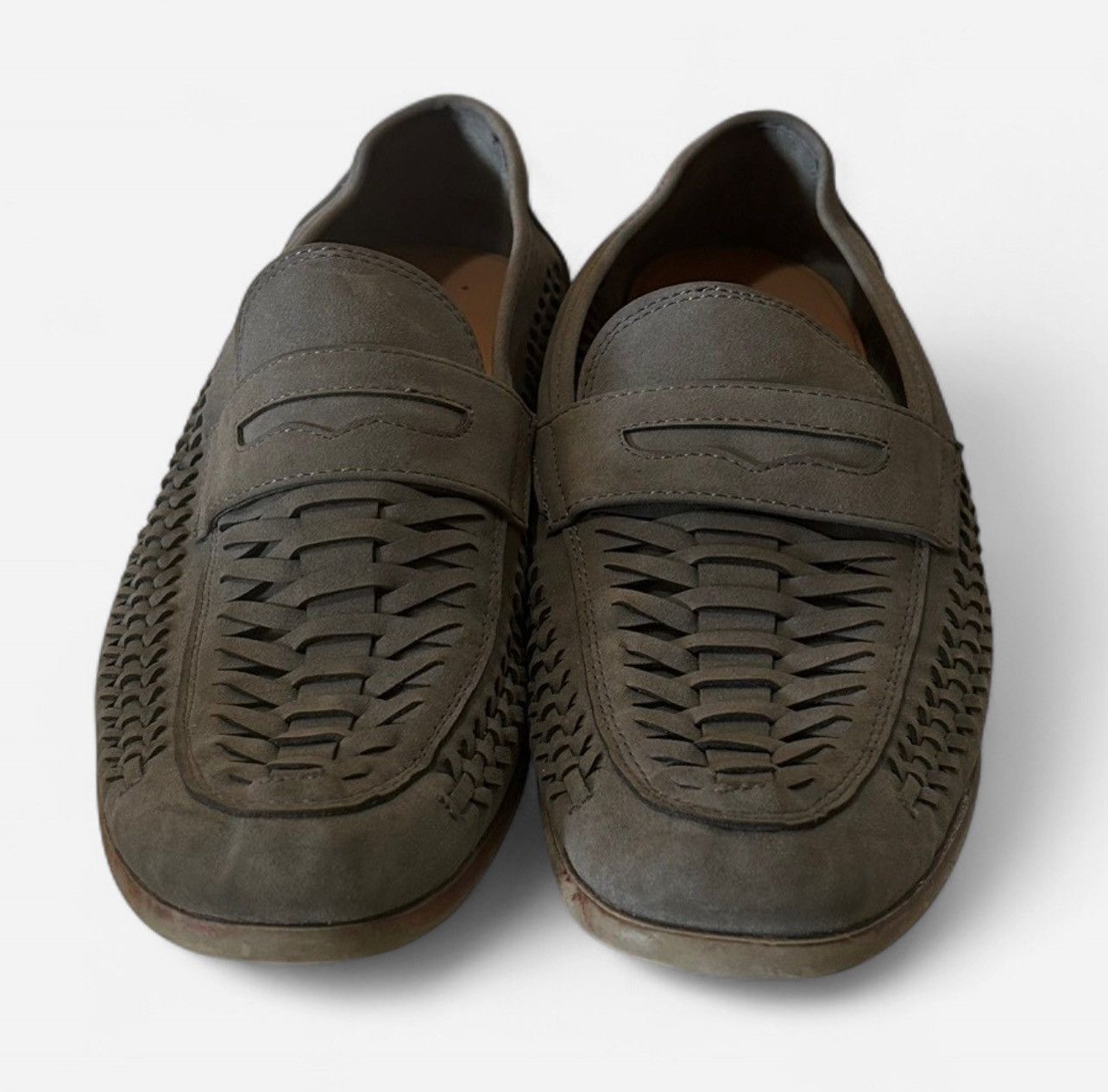 Steve Madden Steve Madden Gray Woven Josten Slip On Penny Loafers Size 11 Size US 11 / EU 44 - 2 Thumbnail