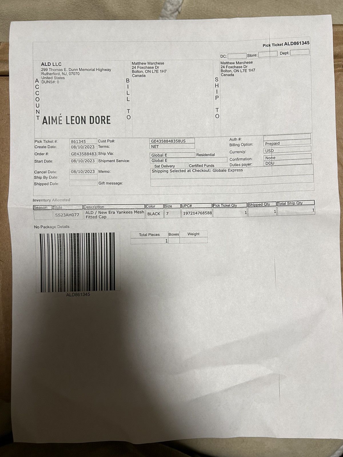 Aime Leon Dore × New Era Aime Leon Dore x New Era Mesh New York Yankees Fitted Size 7 Size ONE SIZE - 7 Thumbnail