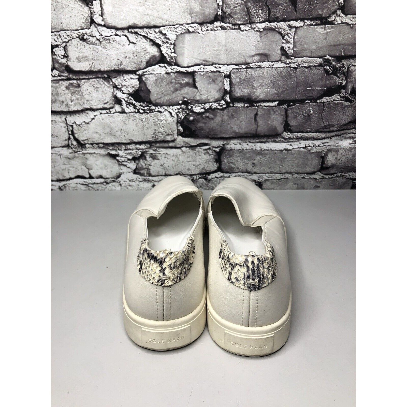 Cole Haan Cole Haan Grand Pro White Leather Slip On Casual Sneakers Sh Size US 9 / IT 39 - 4 Thumbnail