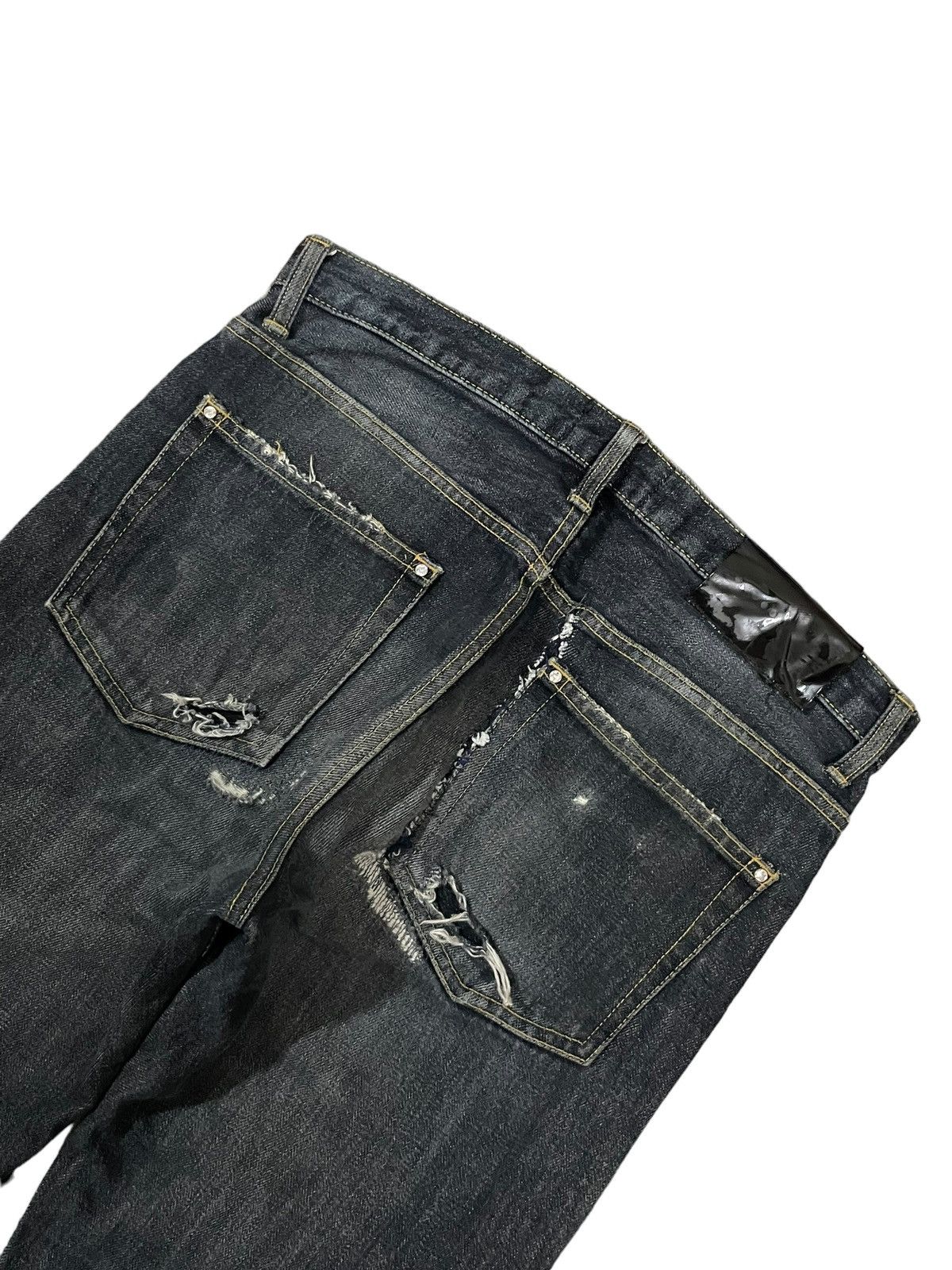 Bottega Veneta Vtg Dartin Bonaparto GreyWash Undercover Style Destroy Jeans Size US 30 / EU 46 - 7 Thumbnail