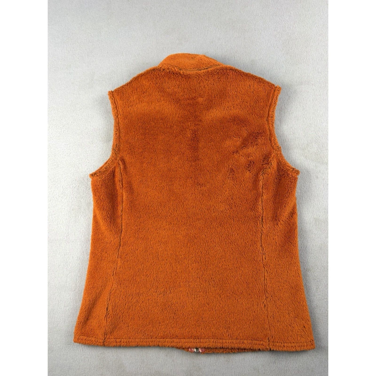 Patagonia VINTAGE Patagonia Vest Full Zip Fleece Regulator Orange Women M USA Band Logo Zipper Indoor Mid-Length Coat Size M / US 6-8 / IT 42-44 - 5 Thumbnail