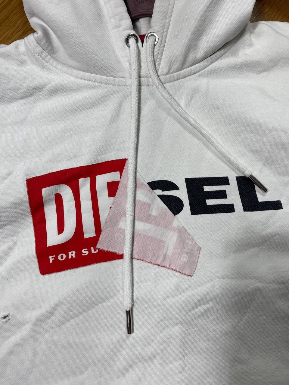 Diesel Vintage Diesel Big Logo Faded Zip Hoodie Y2K Size US XXS / EU 40 - 11 Thumbnail