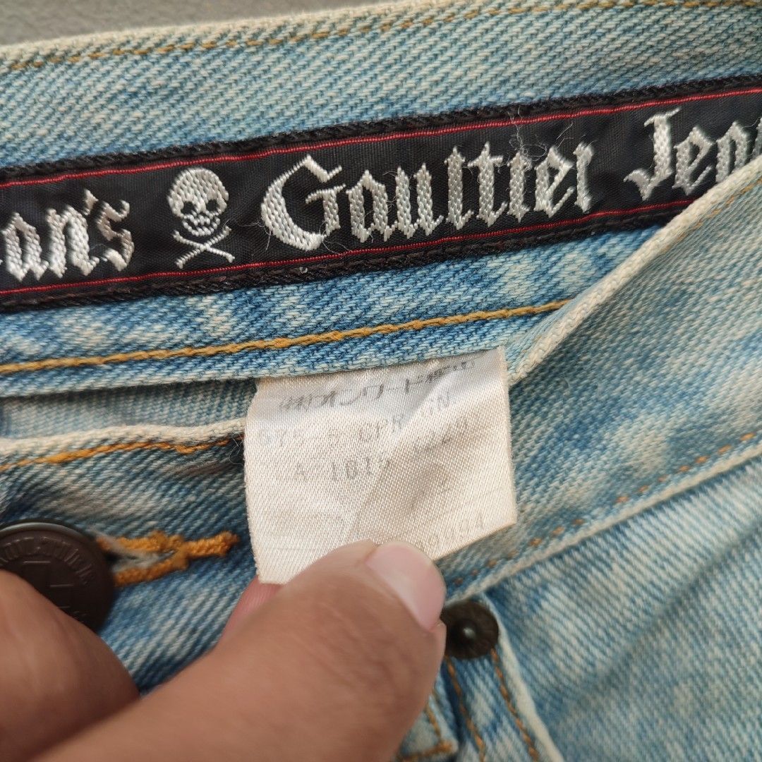 Jean Paul Gaultier × Vintage Vintage Gaultier Jeans Paris Blue Wash Jeans Denim Size US 27 - 7 Thumbnail