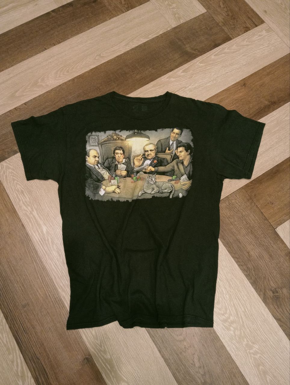 Vintage GDA GANGSTER PLAYING POKER BIG CHRIS ART TEES Size US L / EU 52-54 / 3 - 1 Thumbnail