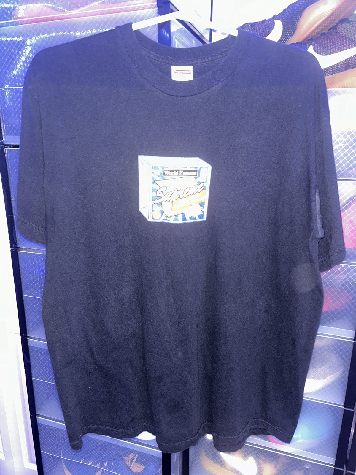 Supreme Supreme Cheese Tee in Black FW19 Size US L / EU 52-54 / 3 - 1 Thumbnail