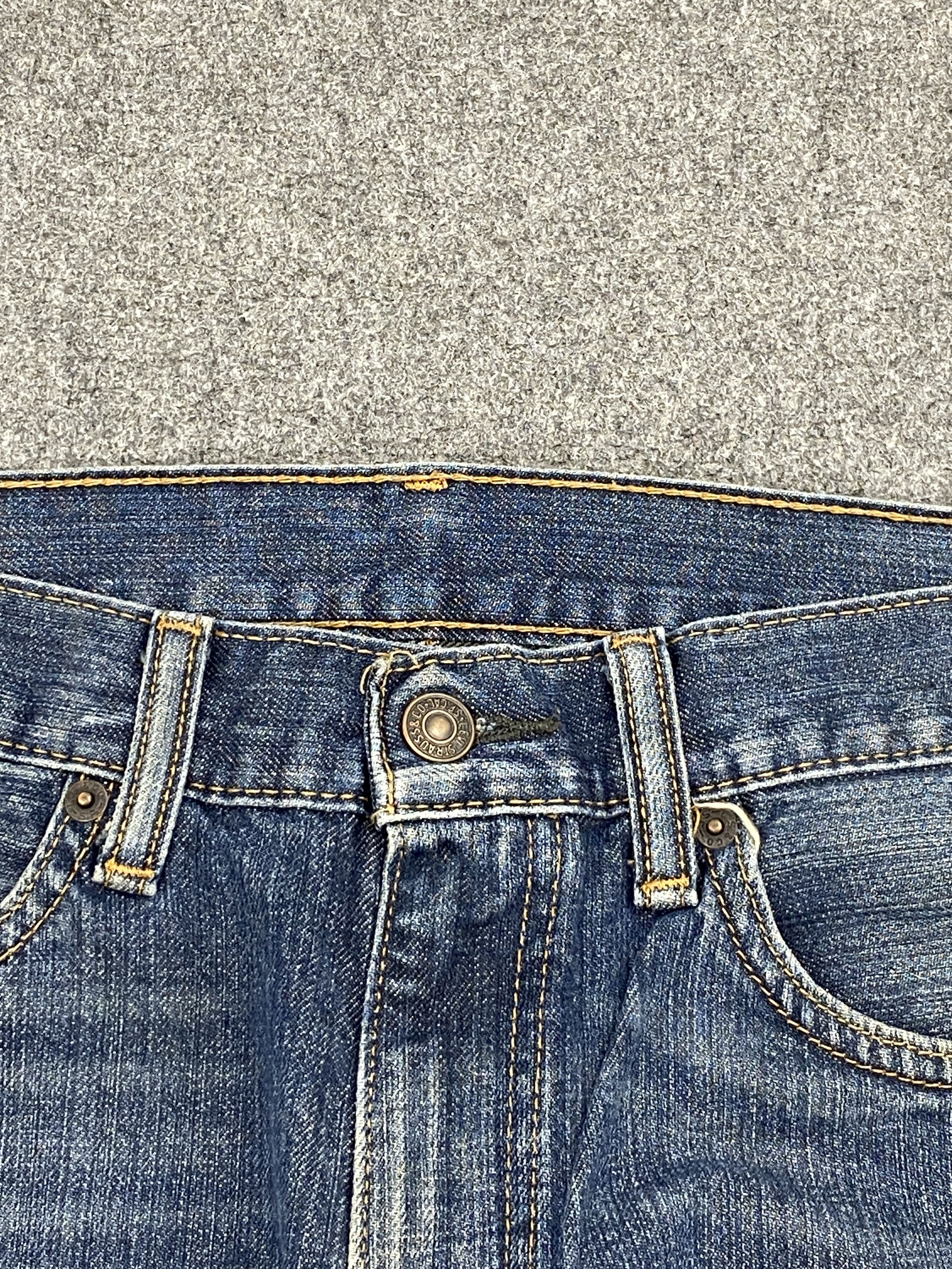 Levi's Splatter Paint Vintage Levi's 505 Faded Blue Jeans DP2648 Size US 33 - 10 Thumbnail