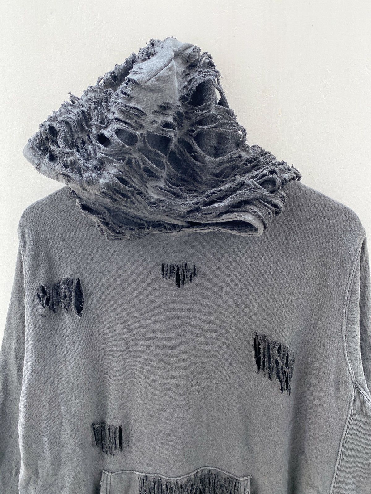 Le Grande Bleu (L.G.B.) Simplicite Destoyed Gothic Metal ERD Balenciaga Style Size US L / EU 52-54 / 3 - 3 Thumbnail