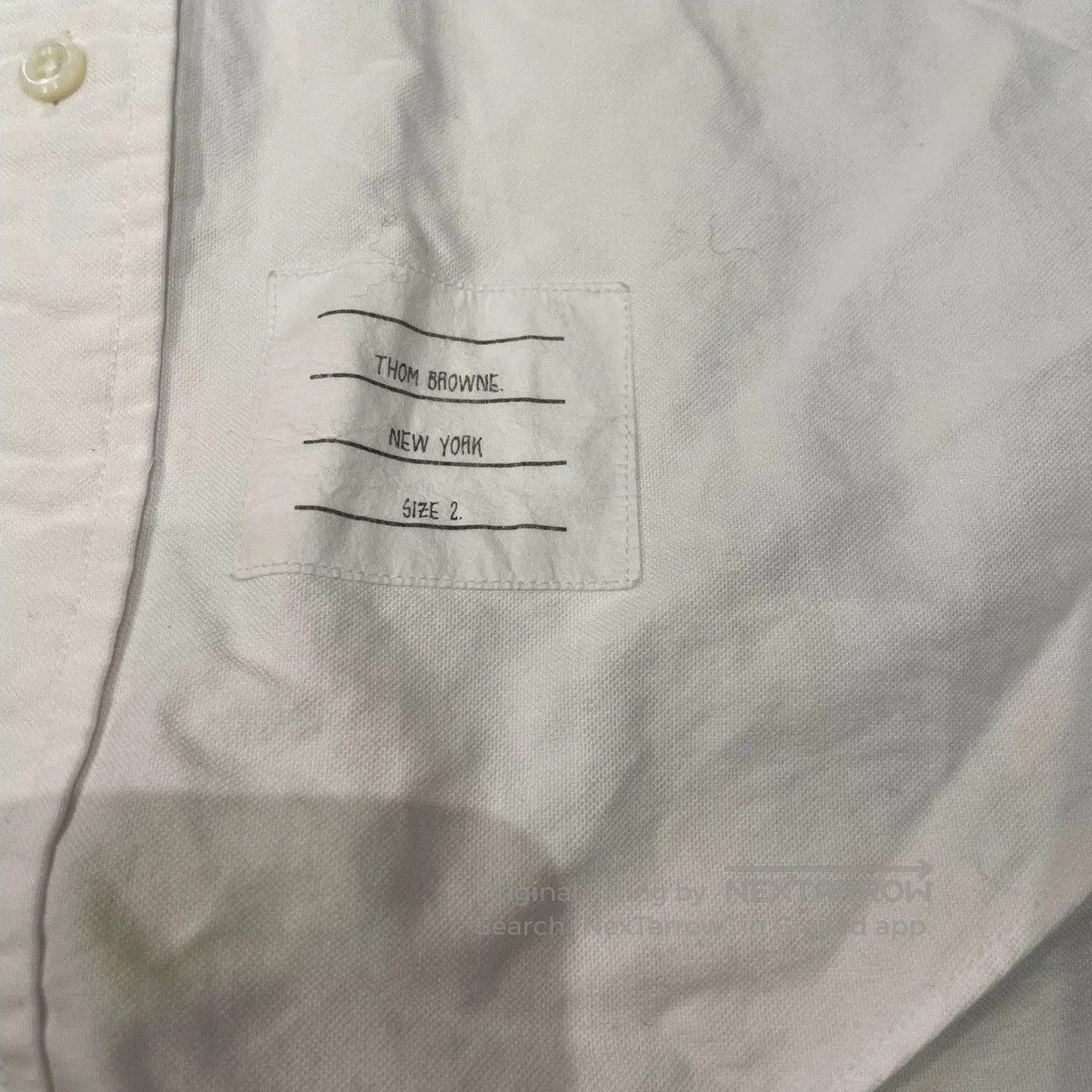 Thom Browne Thom Browne TB White Long-Sleeve Shirt. Size US XS / EU 42 / 0 - 8 Thumbnail