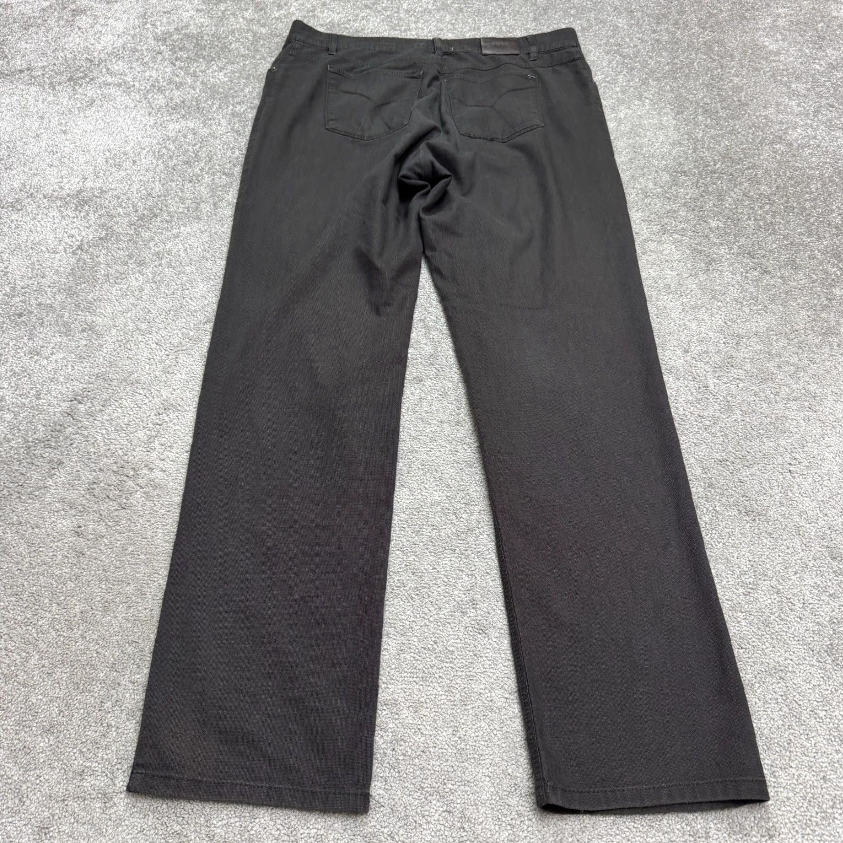 BRAX BRAX Chino Pants Men 42x34 Dark Gray Straight Leg Trouser Size US 42 / EU 58 - 2 Thumbnail