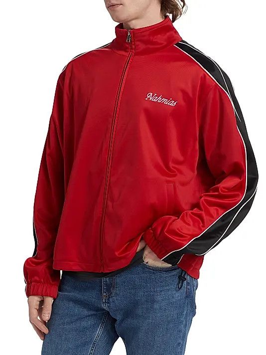 Nahmias os11x0326 Contrast-Trim Track Jacket in Red/Black Size US S / EU 44-46 / 1 - 5 Thumbnail