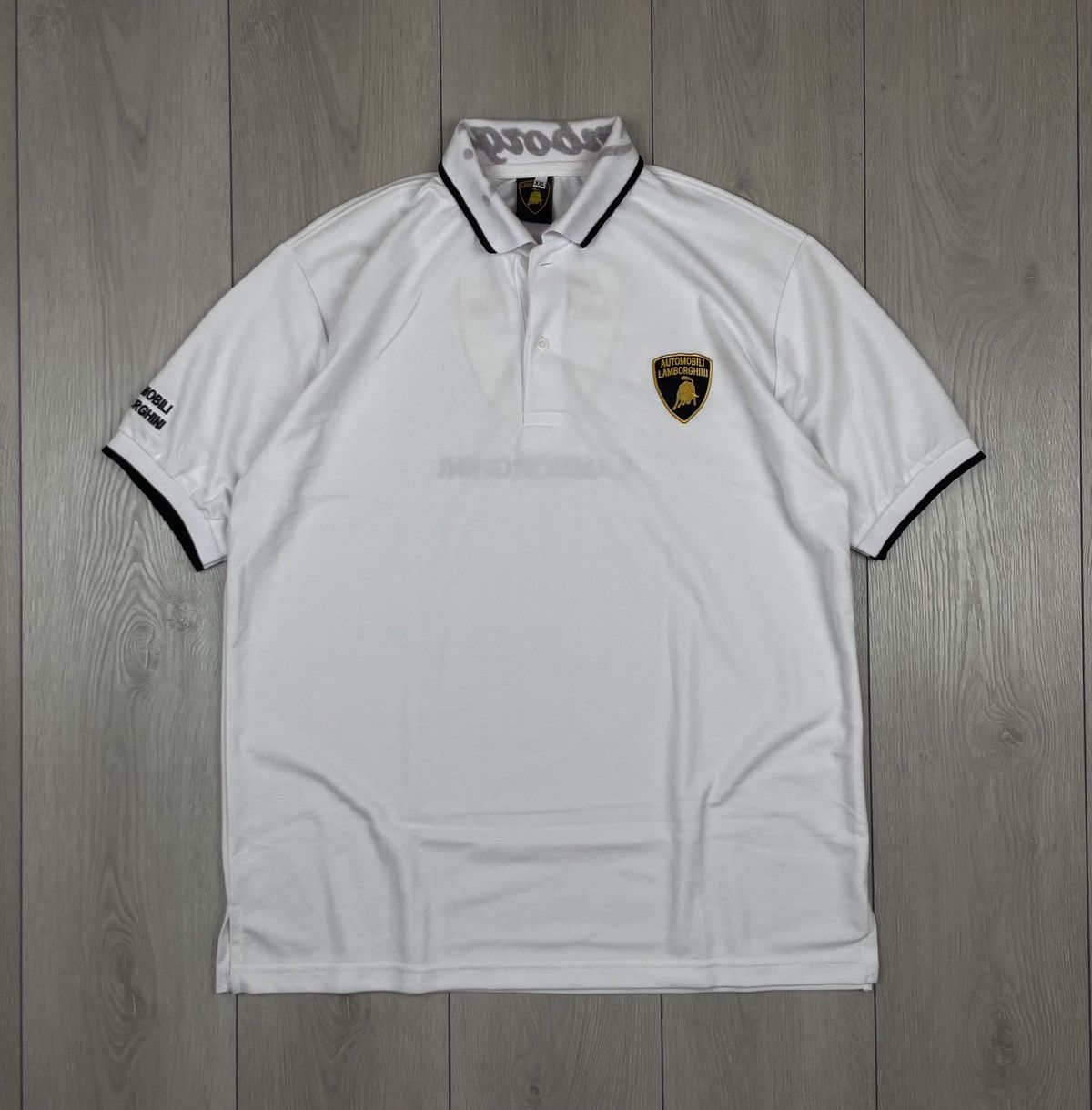 Lamborghini Lamborghini Vintage Men’s White Polo Shirt Size XL Size US XL / EU 56 / 4 - 1 Thumbnail