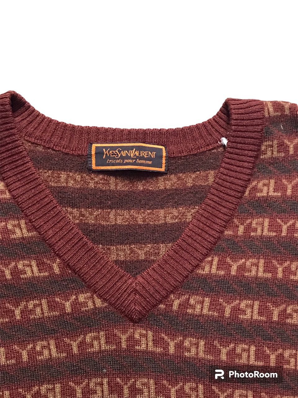 Vintage Vintage All Over Print Yves Saint Lauren Knit Wear Size US M / EU 48-50 / 2 - 2 Thumbnail