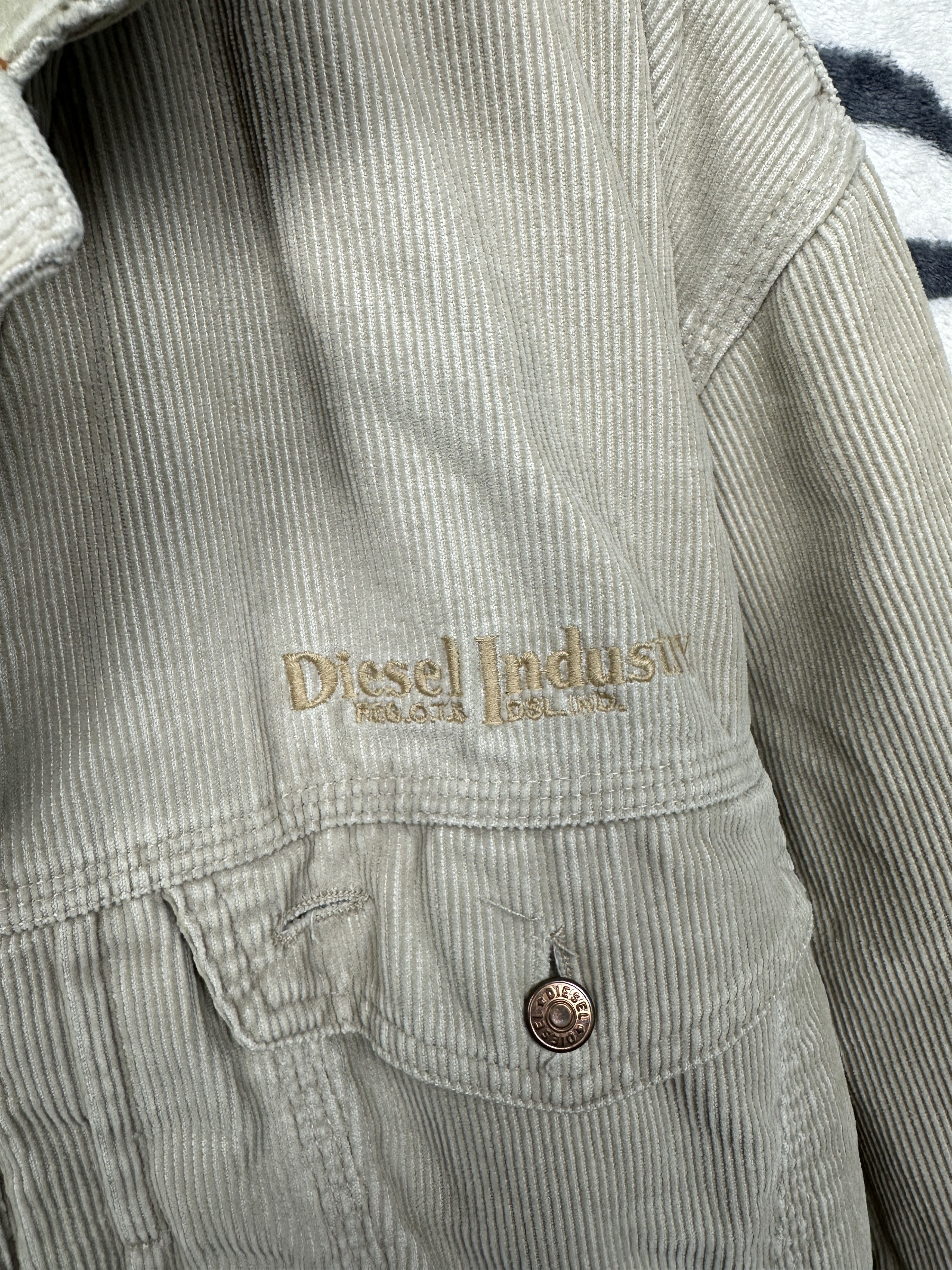 Diesel Diesel 90s Vintage Mens Corduroy Denim Jacket Size US M / EU 48-50 / 2 - 3 Thumbnail