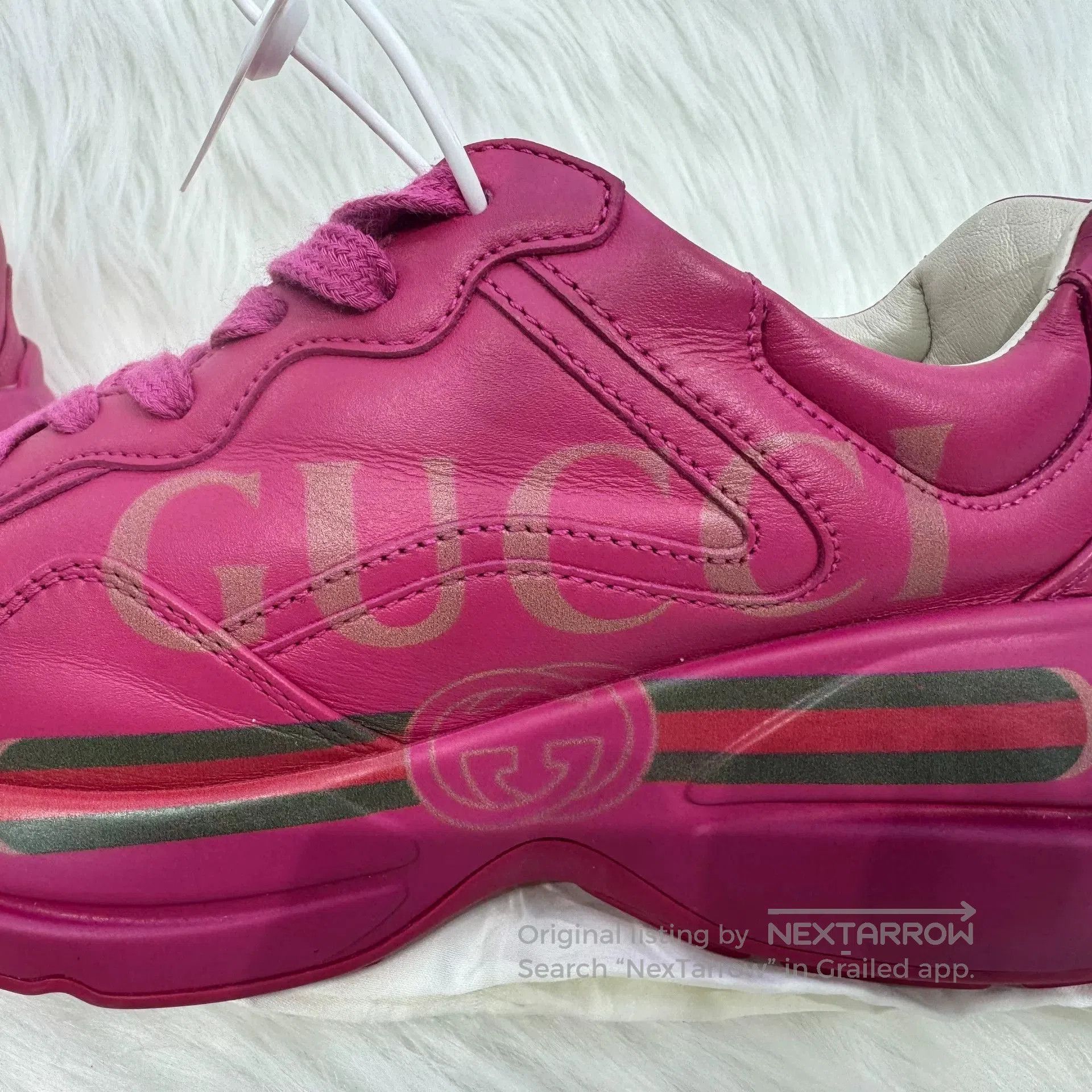 Gucci Gucci Pink Belt Dad Shoes. Size US 5 / IT 35 - 5 Thumbnail