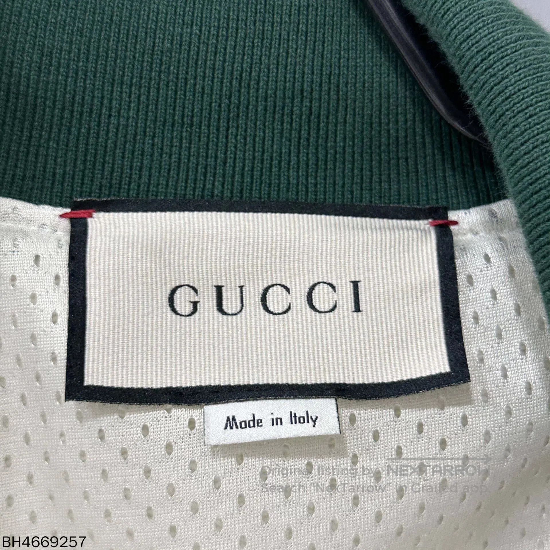 Gucci gucci striped zip-up jacket in green and white. Size US L / EU 52-54 / 3 - 4 Thumbnail