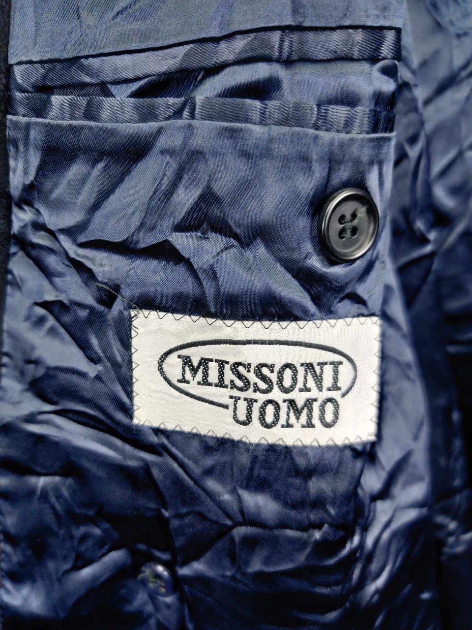 Missoni Vintage Missoni Uomo Double Breasted Soft Wool Long Coat Size US L / EU 52-54 / 3 - 10 Thumbnail