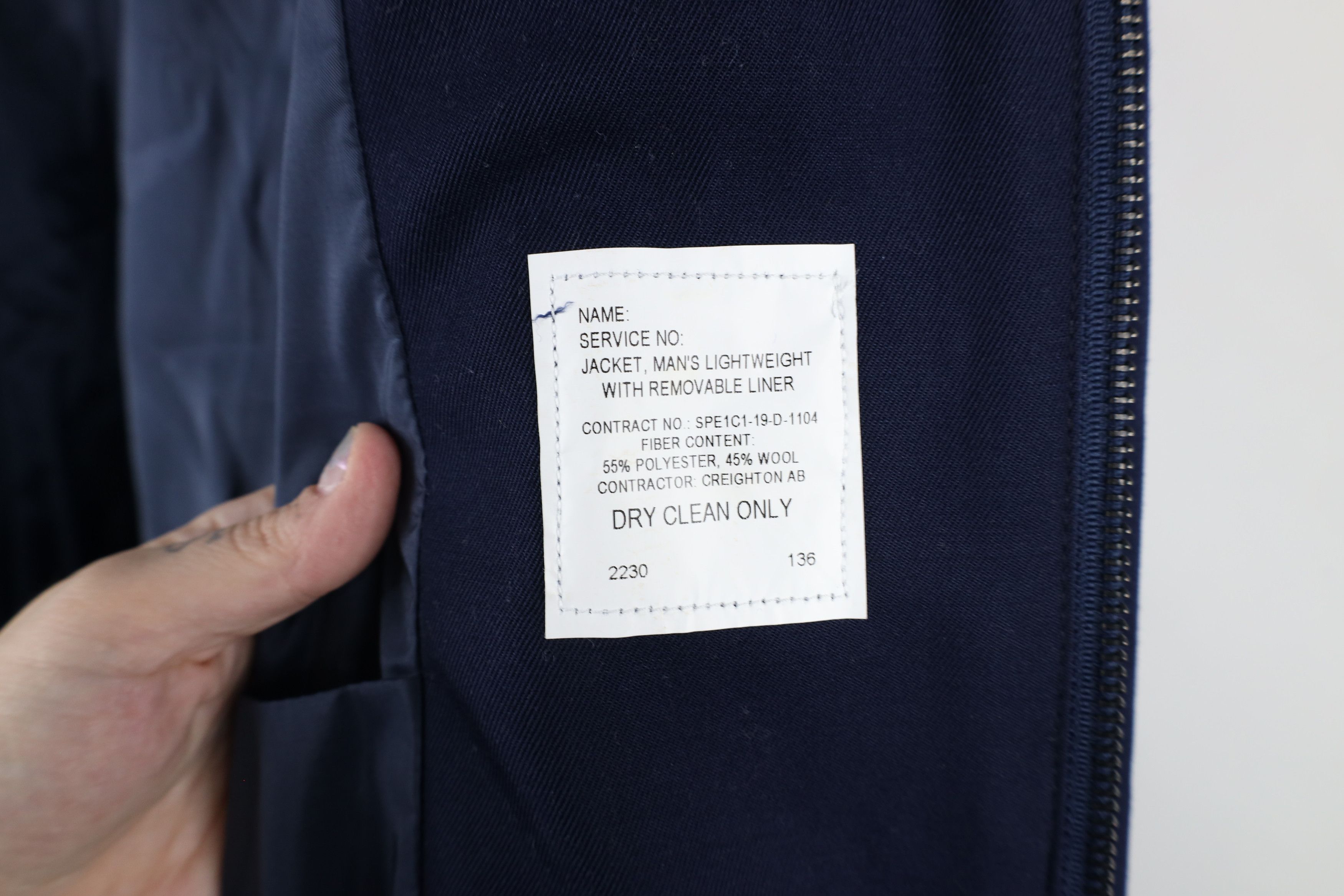 Vintage Vintage Y2K 2001 Military Bomber Jacket with Liner Blue USA Size US XL / EU 56 / 4 - 8 Thumbnail