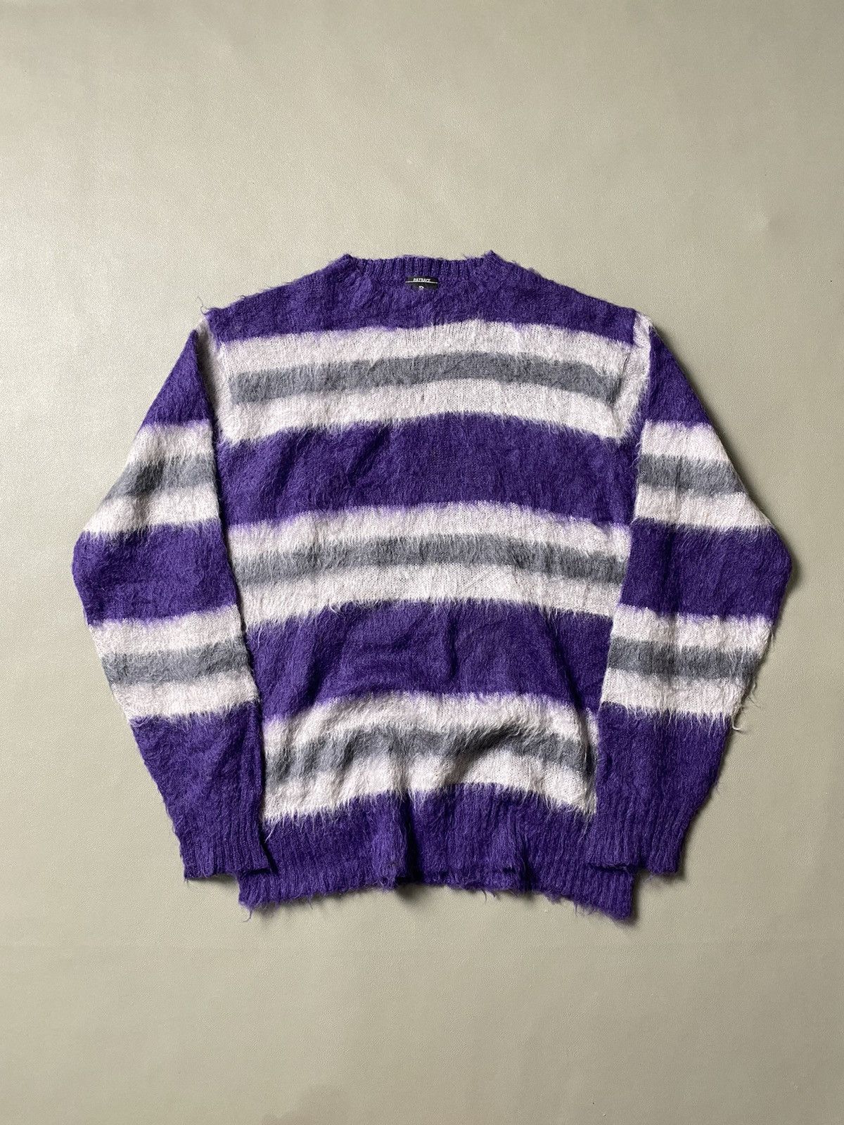 Hysteric Glamour × If Six Was Nine × Japanese Brand Ratrace Mohair Striped Knit Sweater Size US L / EU 52-54 / 3 - 1 Thumbnail