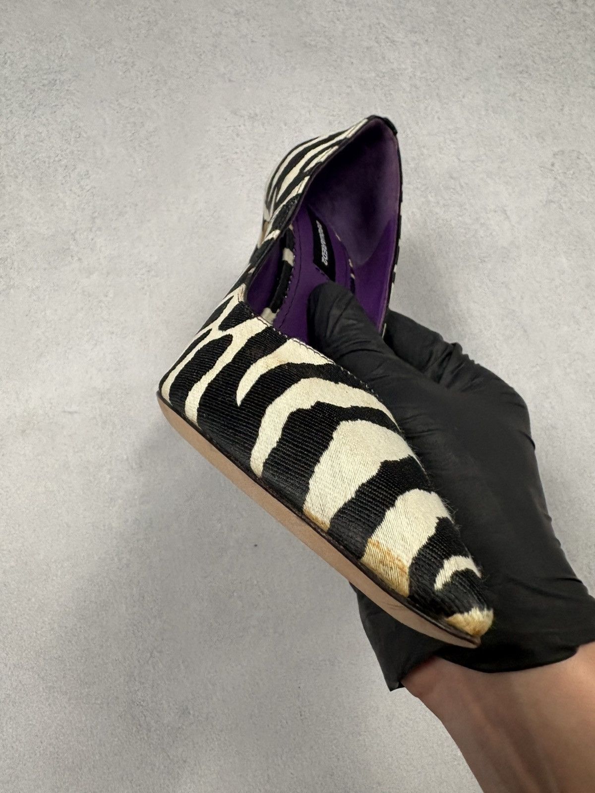 Dsquared2 Dsquared2 Zebra Print Pointed Toe Heels Pumps EU38 Archival Size US 8 / IT 38 - 19 Thumbnail