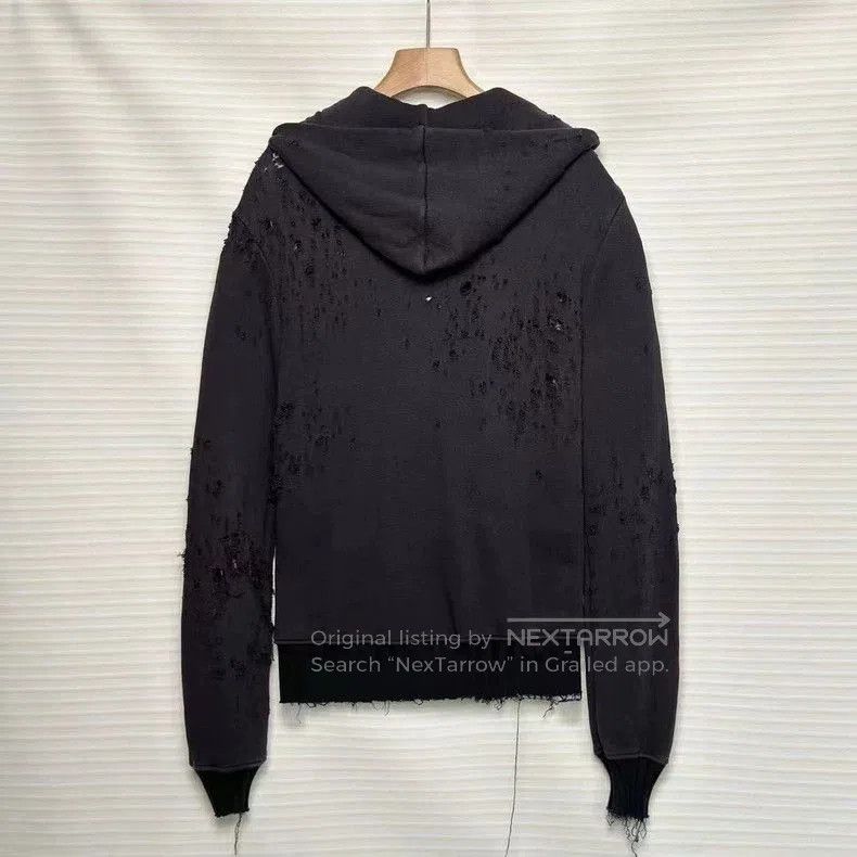 Amiri Amiri Distressed Zip Hoodie Jacket. Size US L / EU 52-54 / 3 - 2 Thumbnail
