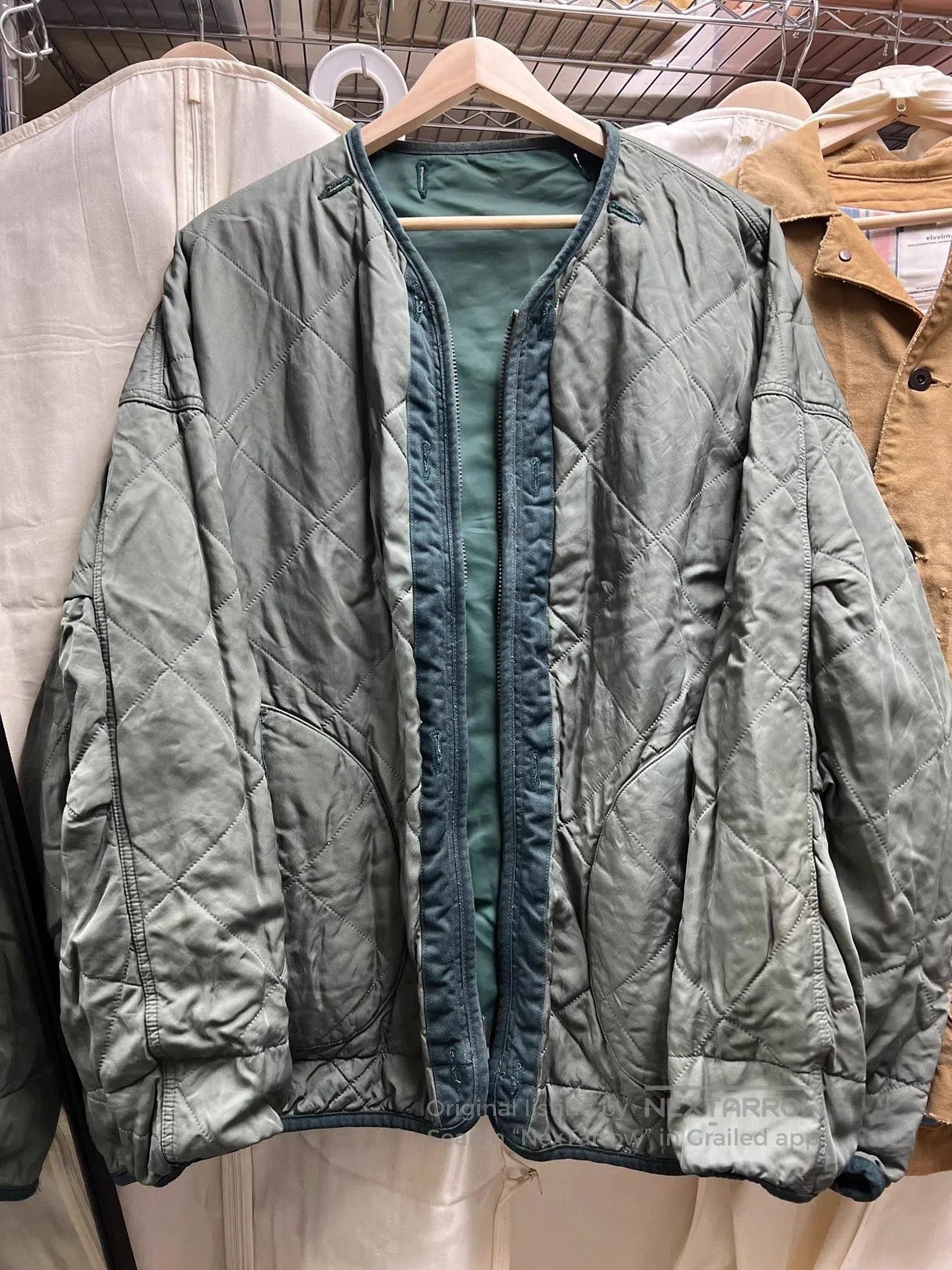 Visvim Green XL Zip-Front Bomber Jacket. Size US XL / EU 56 / 4 - 7 Thumbnail
