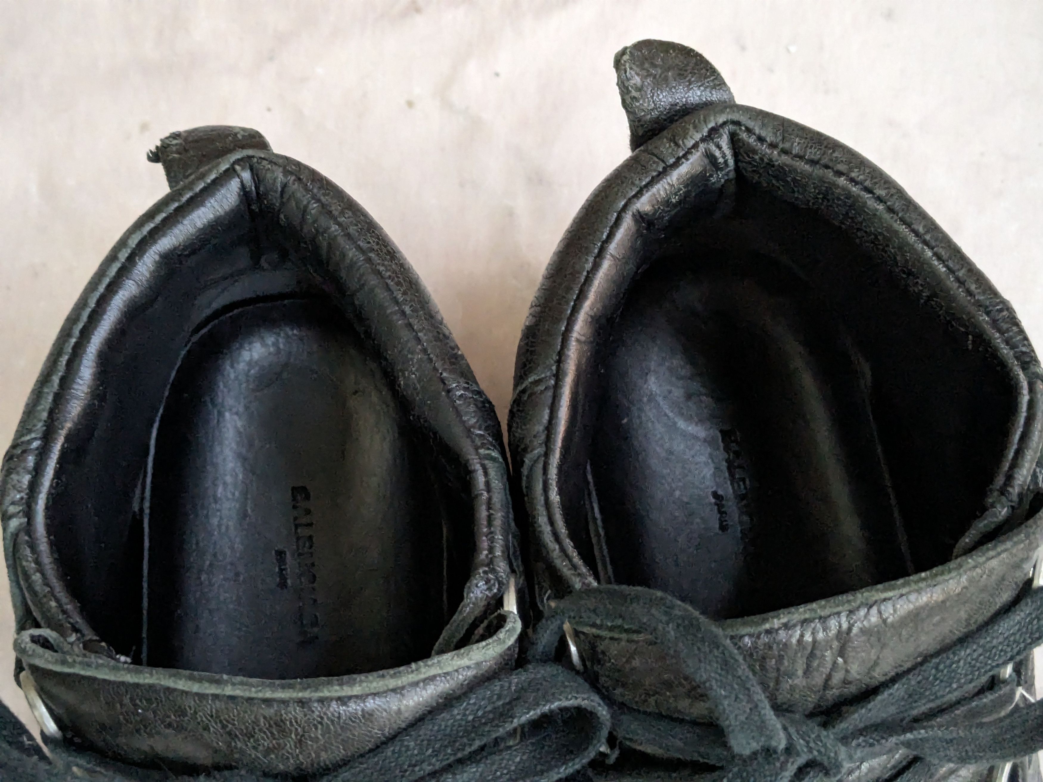 Balenciaga Balenciaga Arena Black 9 Leather High Tops Sneakers Size US 9 / EU 42 - 5 Thumbnail