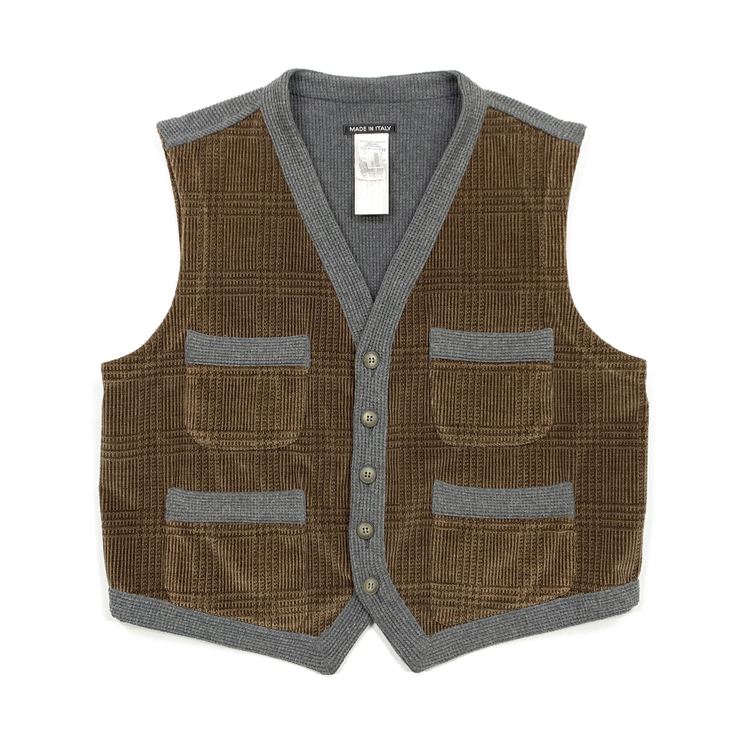 Giorgio Armani 80s-90s Hybrid Vest / Gillet Size US M / EU 48-50 / 2 - 1 Thumbnail