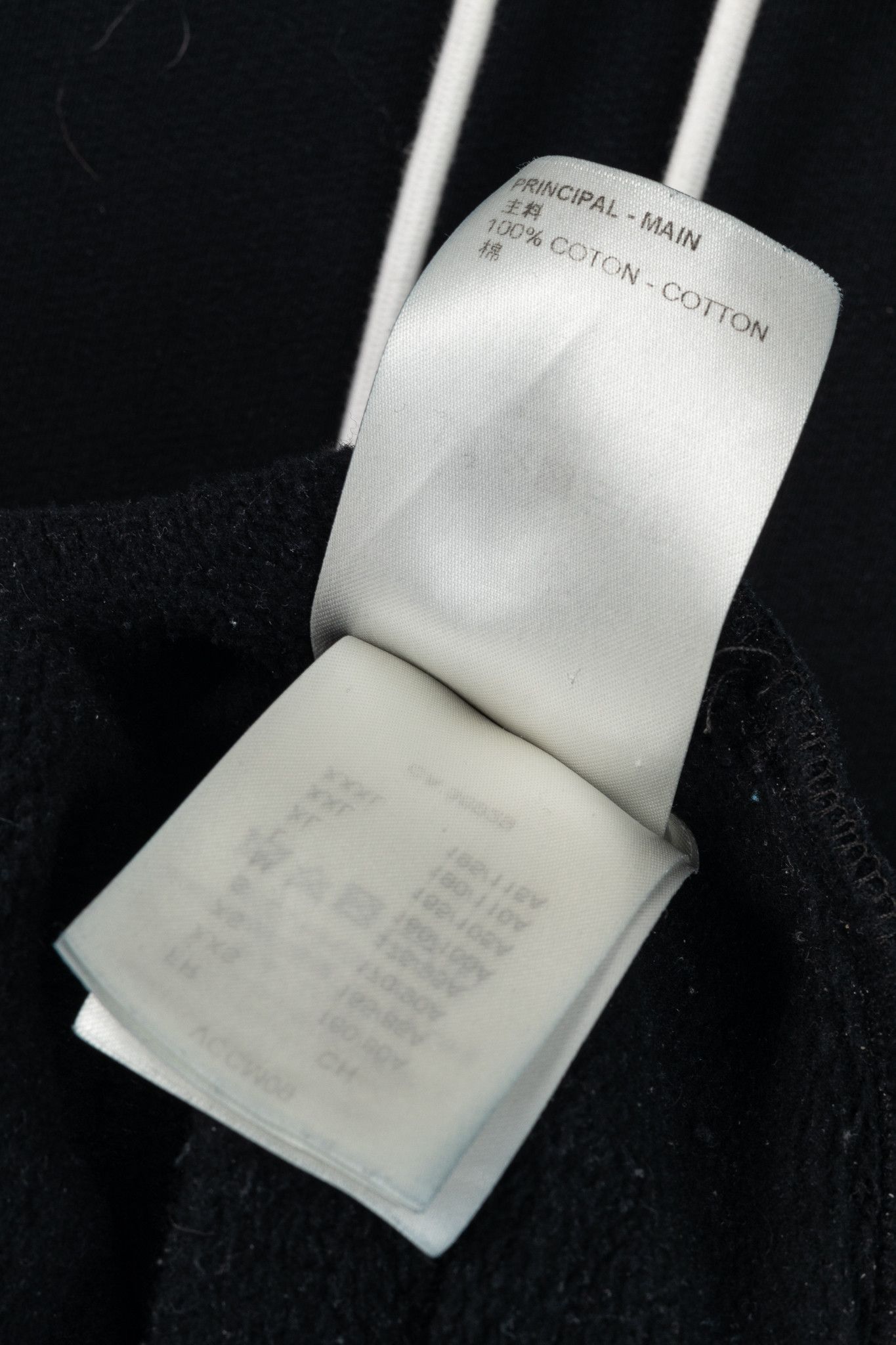 Louis Vuitton Louis Vuitton Black Embroidered Signature Cotton Hoodie Size US M / EU 48-50 / 2 - 10 Thumbnail