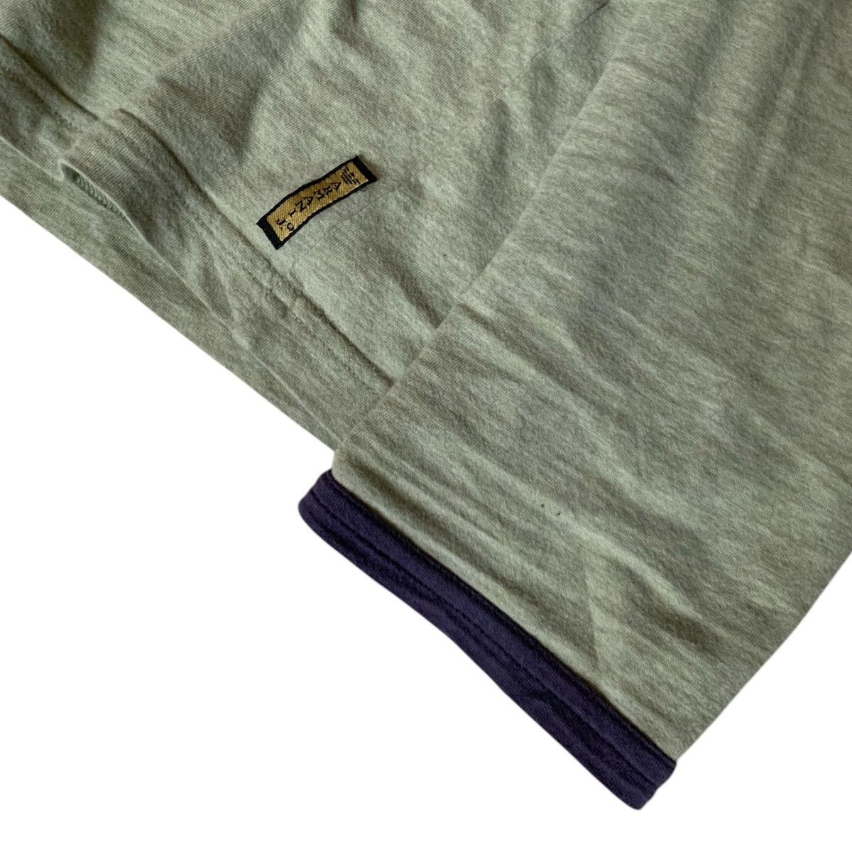 Armani × Giorgio Armani × Vintage 🧿 AJ CHEST LOGO MELANGE LONGSLEEVE LIGHT GREEN/BLUE Size US M / EU 48-50 / 2 - 3 Thumbnail