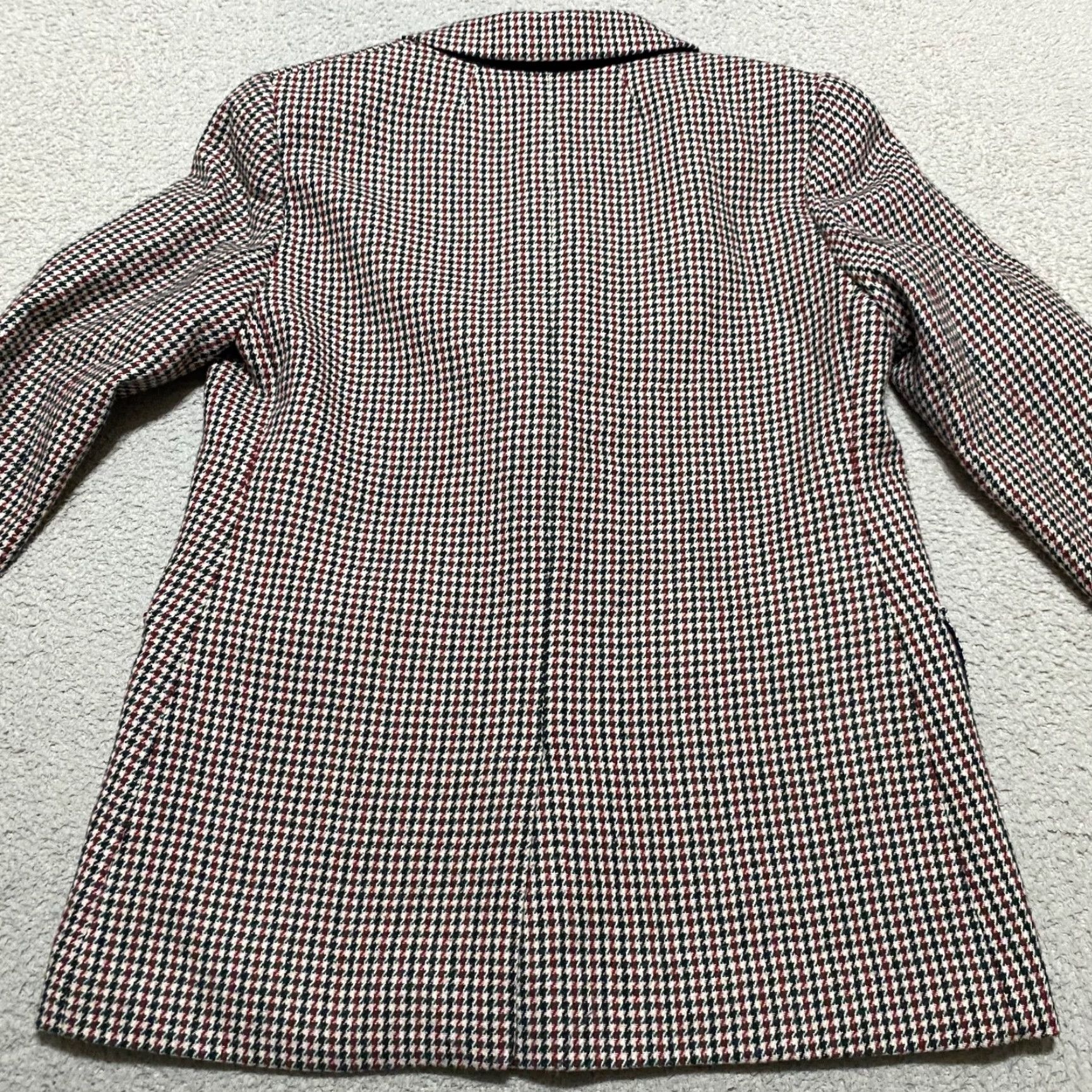 J.Crew J. Crew Blazer Womens 6 Multicolor Plaid Long Sleeve Nello Gori Italian Fabric Wool Knit Button Baggy? Size M / US 6-8 / IT 42-44 - 2 Thumbnail
