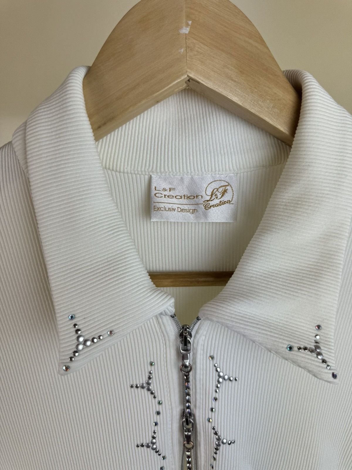 Vintage L&F Creation Swarovski Rib long sleeve Y2K opium Gaultier Size M / US 6-8 / IT 42-44 - 16 Thumbnail