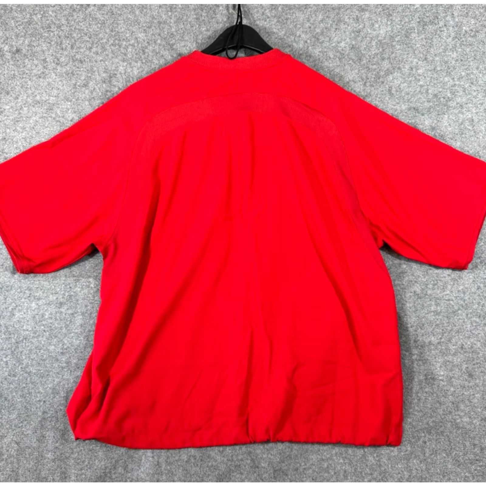 Under Armour VINTAGE: No Under Armour Baseball Wind Shirt Mens S Red Stretch 1/4 Zip Pullover Side Zip Raglan Short Sleeve Size US S / EU 44-46 / 1 - 7 Thumbnail