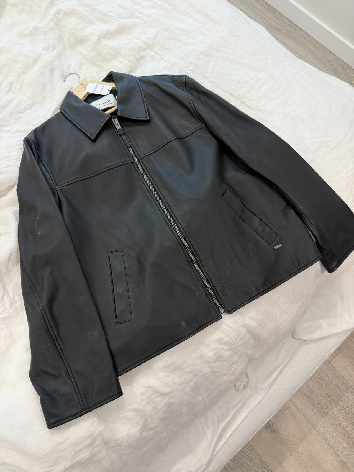 Coach Coach Leather Jacket Size US XL / EU 56 / 4 - 1 Thumbnail