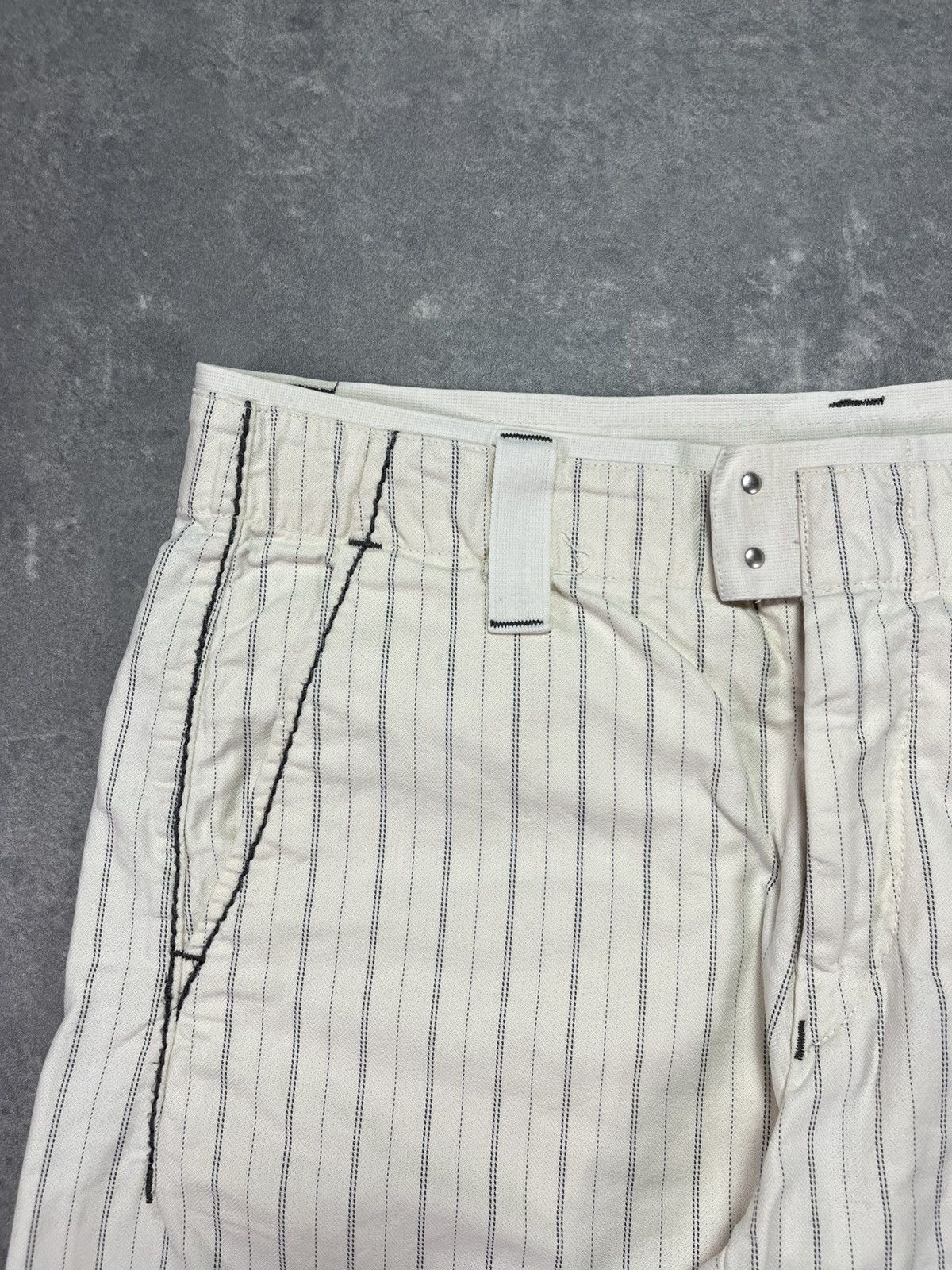 Marithe + Francois Girbaud 00s Marithe + Francois Girbaud Striped Loose Shorts 30 Size 30" / US 8 / IT 44 - 6 Thumbnail