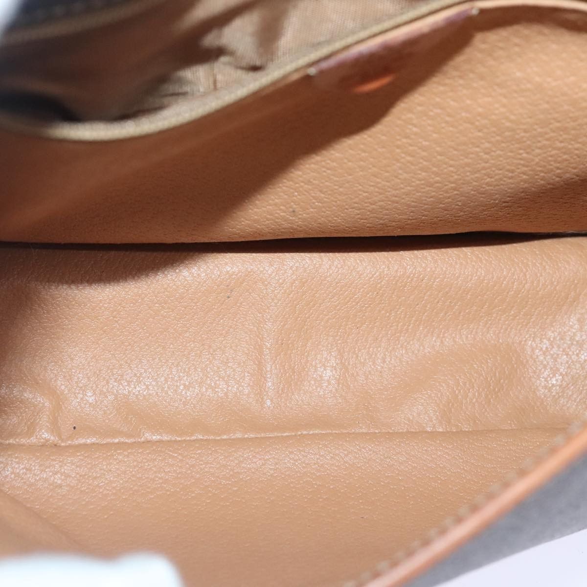 Celine CELINE Macadam Canvas Shoulder Bag Pvc Leather Brown Gold Size ONE SIZE - 11 Thumbnail