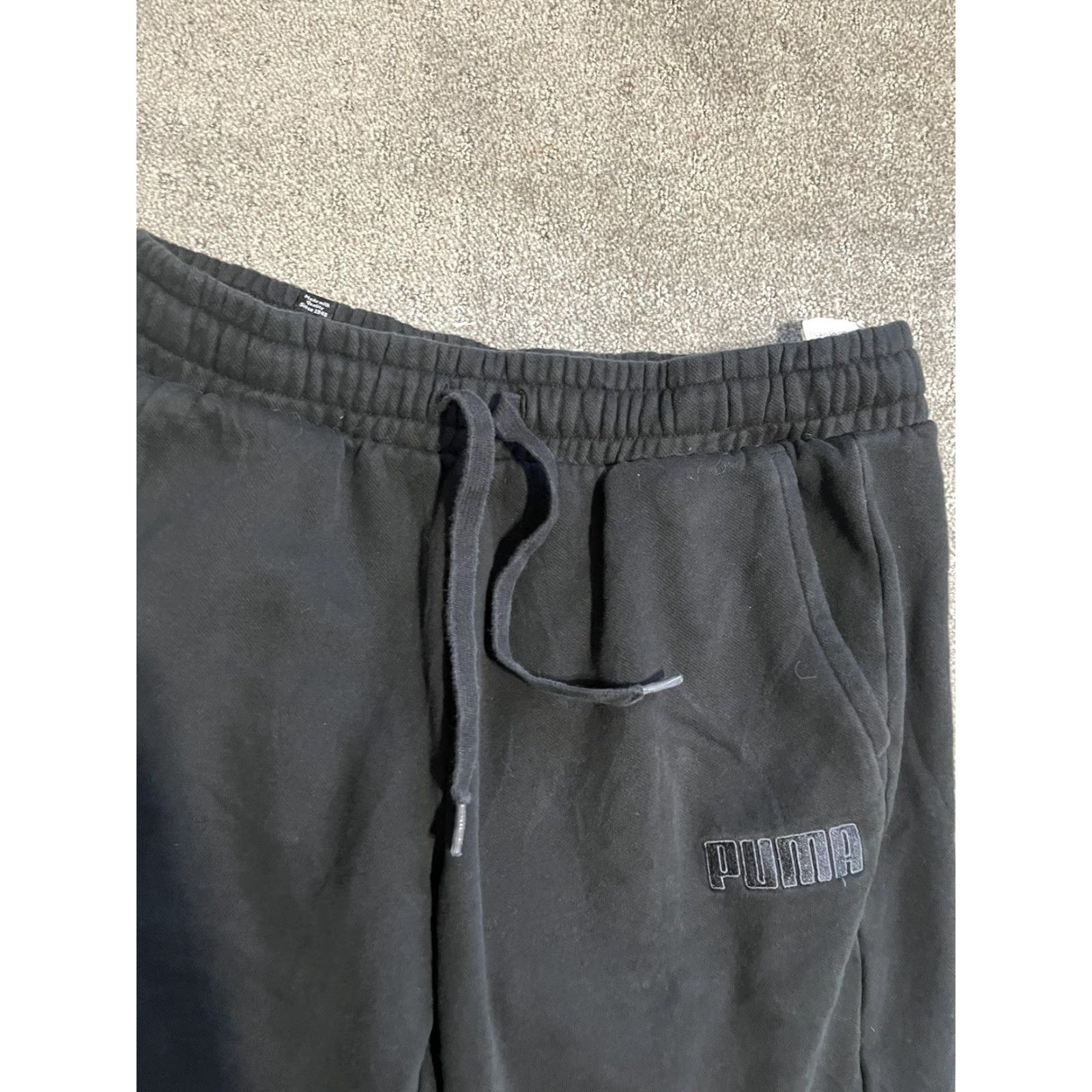 Puma PUMA Men's Black Cargo Jogger Sweatpants - M | 2 Pockets | Logo | Athletic Fit | Regular Inseam 29 in Size US 31 - 2 Thumbnail