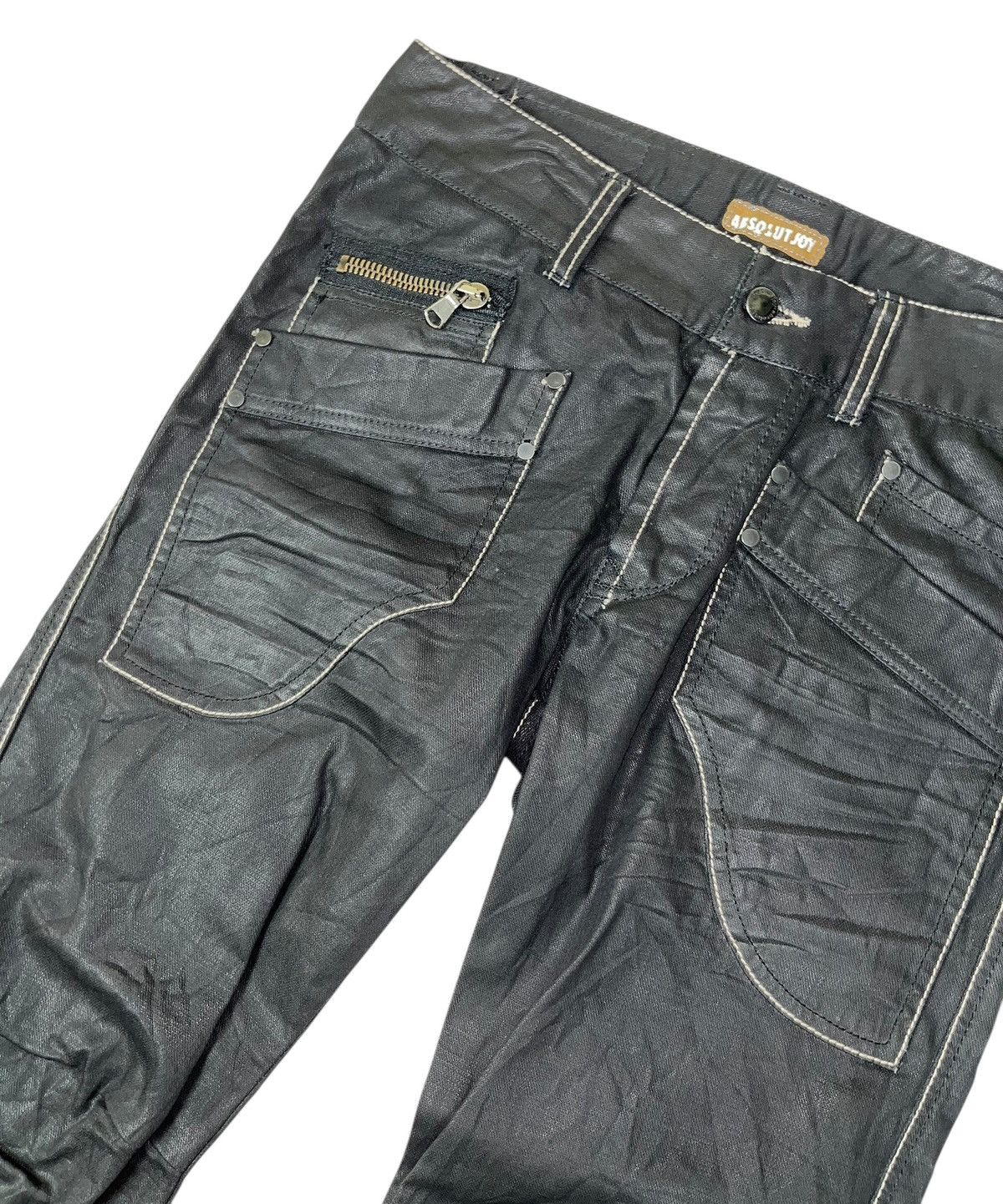Absolut Joy × Japanese Brand Absolut Joy Wax Denim Jeans Made In Romania Size US 30 / EU 46 - 7 Thumbnail