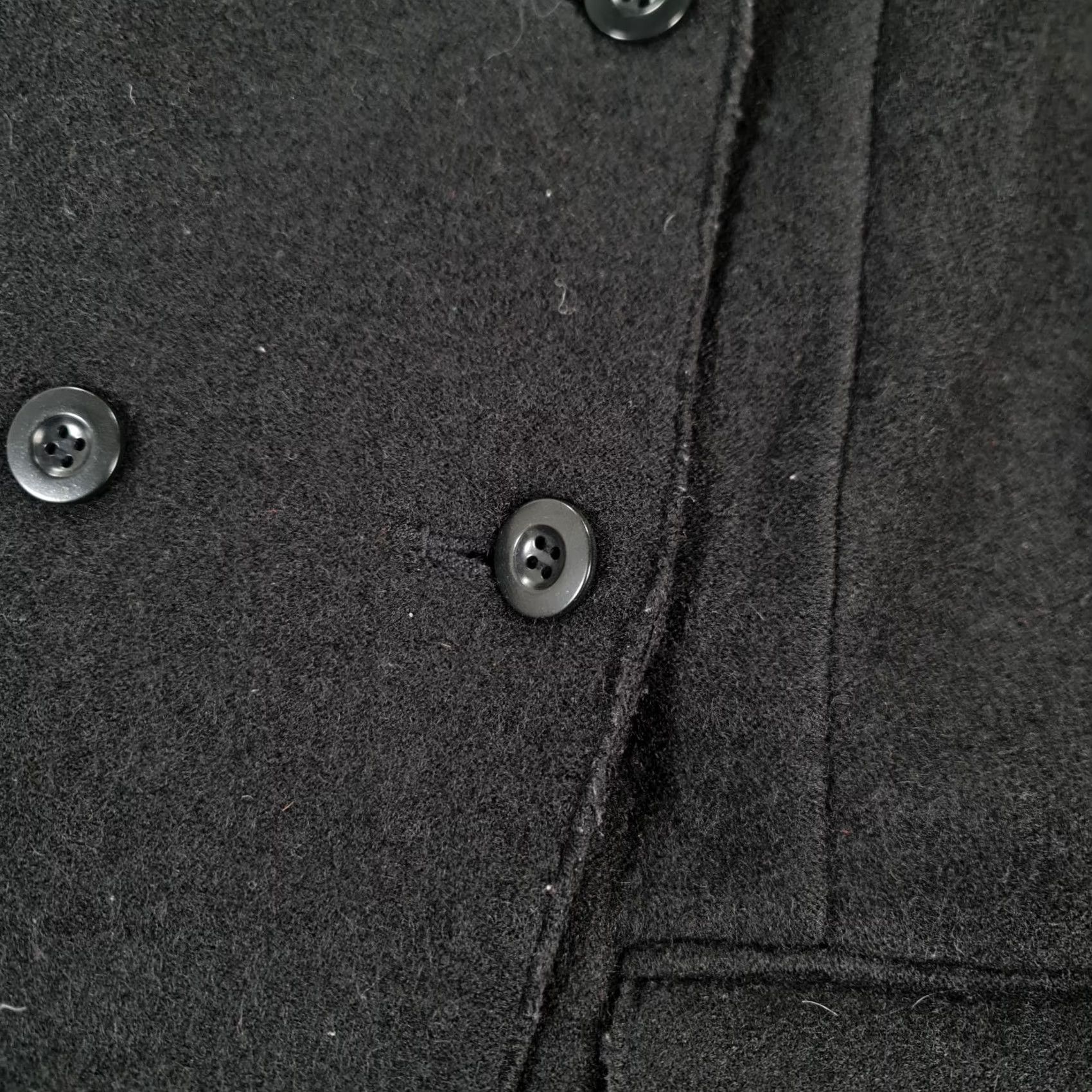 Vintage Toast Jacket Womens 10 Blazer Black Double Breasted Wool Size L / US 10 / IT 46 - 4 Thumbnail