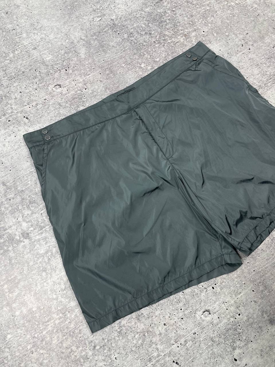 Prada Vintage 00s Prada Milano Nylon Shorts Y2K Size US 38 / EU 54 - 2 Thumbnail
