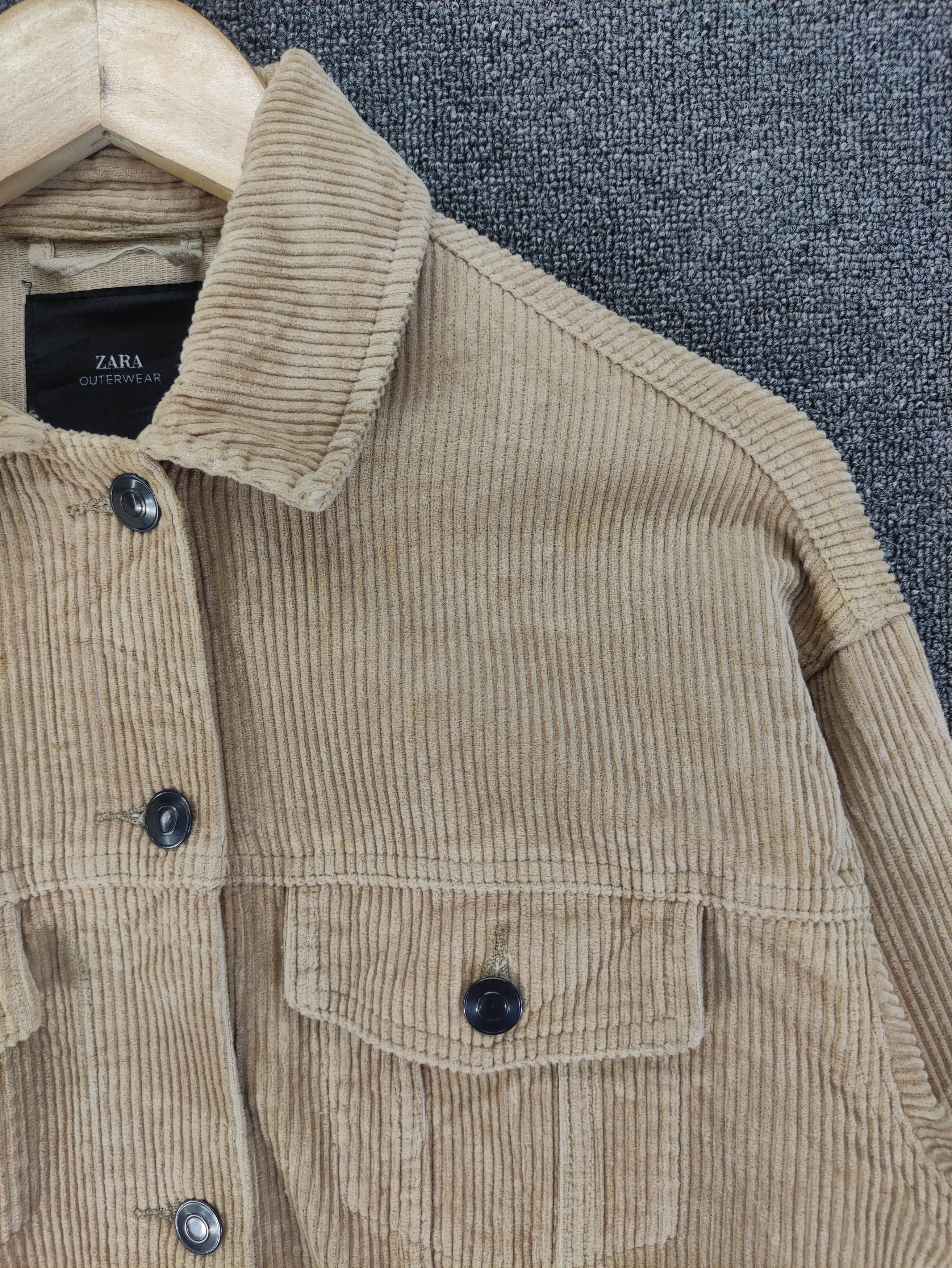 Zara Vintage Zara Outerwear Corduroy Jacket Size L / US 10 / IT 46 - 2 Thumbnail