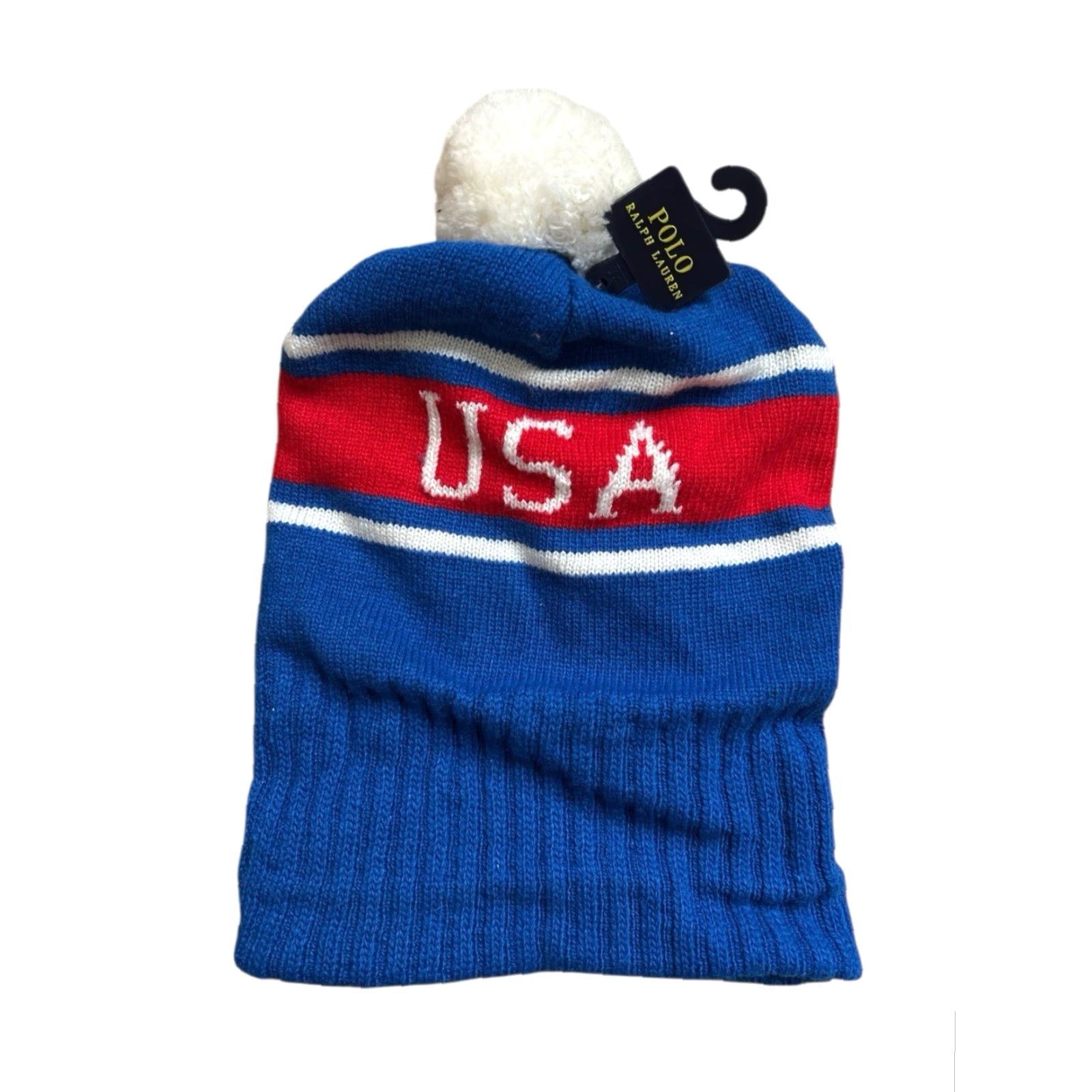 Polo Ralph Lauren Polo Ralph Lauren Beanie Team USA Ski Pom Adult OSFA NWT 2019 Deadstock Blue Red White Mens USA Winter 2019 Beanie Size US M / EU 48-50 / 2 - 4 Thumbnail