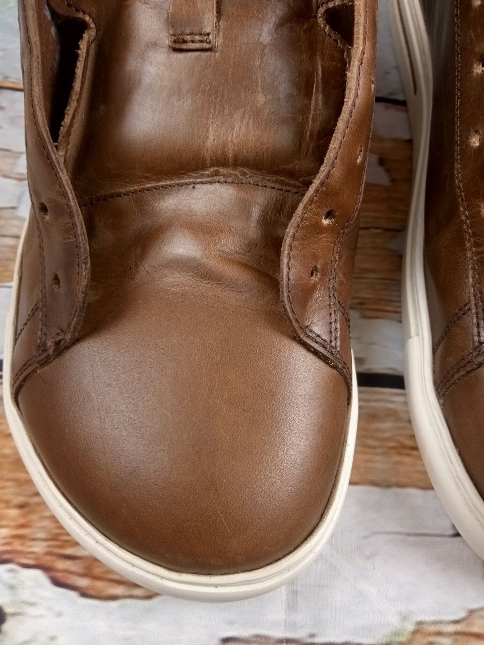 Birkenstock Birkenstock Bend Low Cognac Natural Leather Mens Sneaker Size US 10.5 / EU 43-44 - 7 Thumbnail