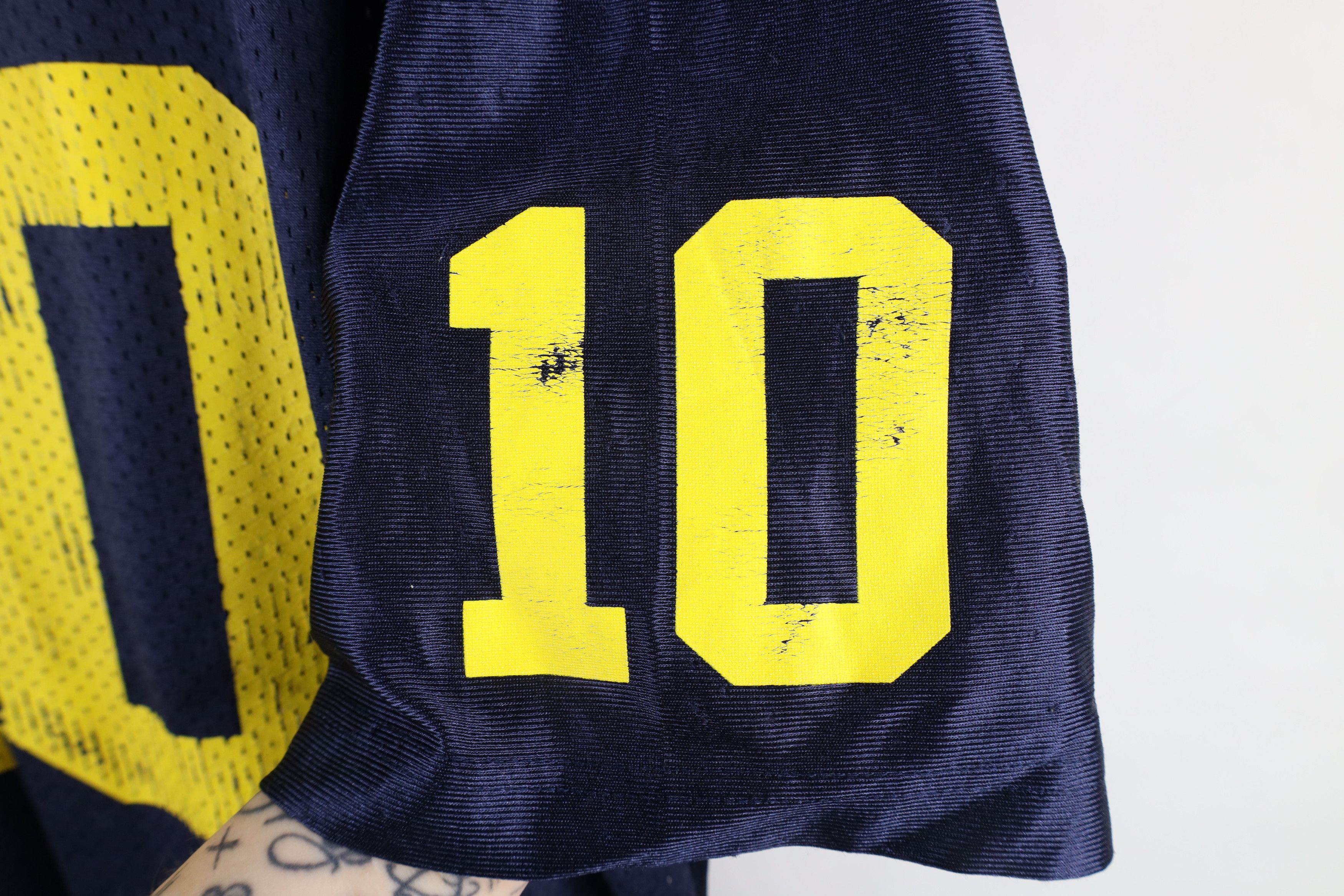 Nike × Vintage Vintage Nike Brady University of Michigan Football Jersey Size US L / EU 52-54 / 3 - 6 Thumbnail