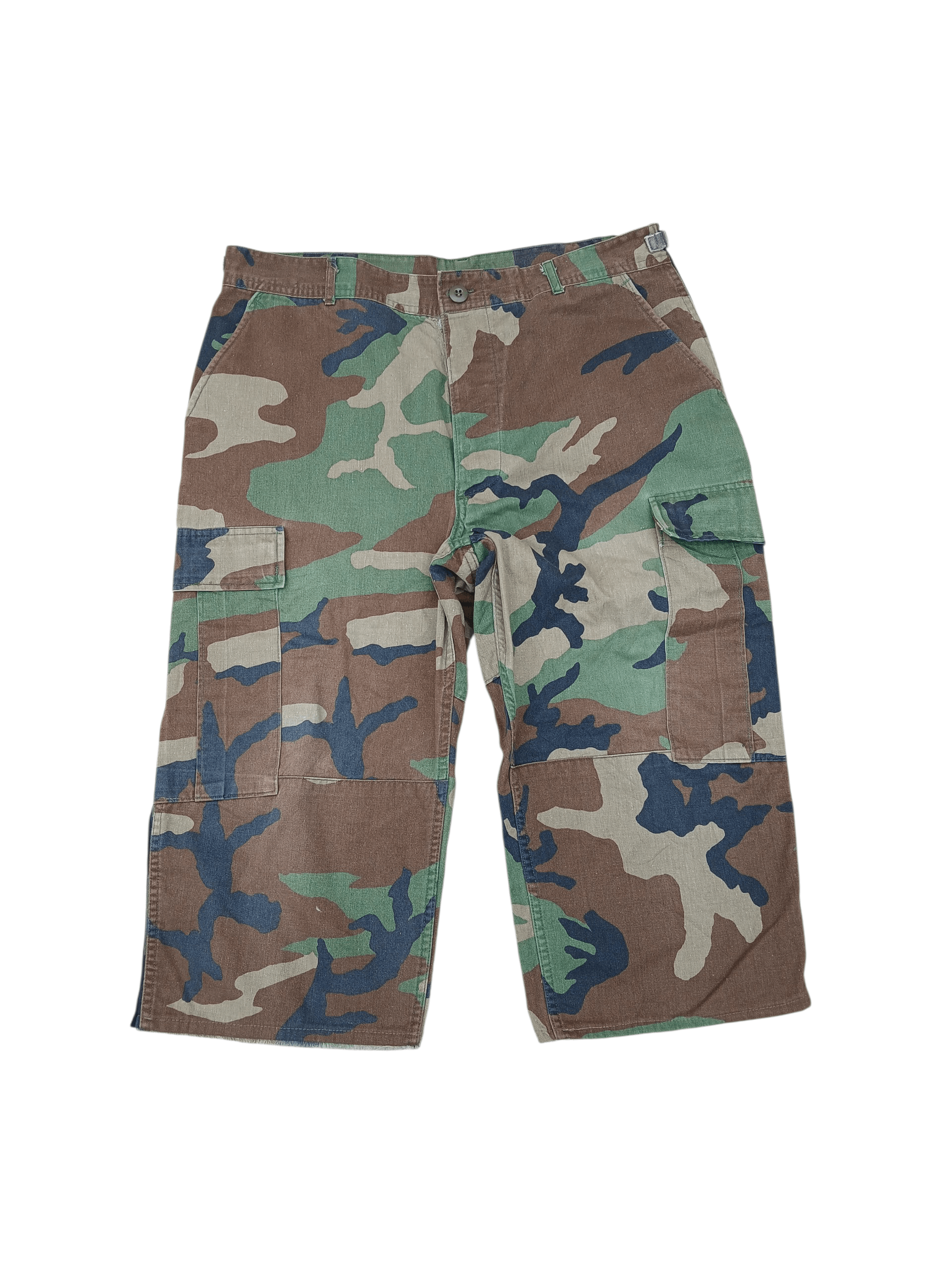 Japanese Brand Vintage woodland combat military kurper too camo cargo pants Size US 36 / EU 52 - 2 Thumbnail