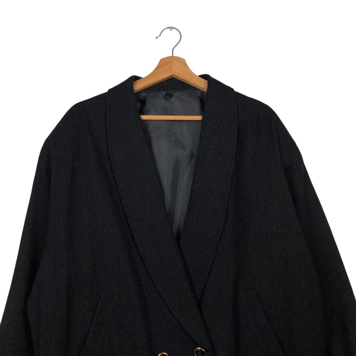 Japanese Brand 📌Vtg Wool Bomber Jacket Herringbone Unbranded Issey Miyake Size US M / EU 48-50 / 2 - 4 Thumbnail